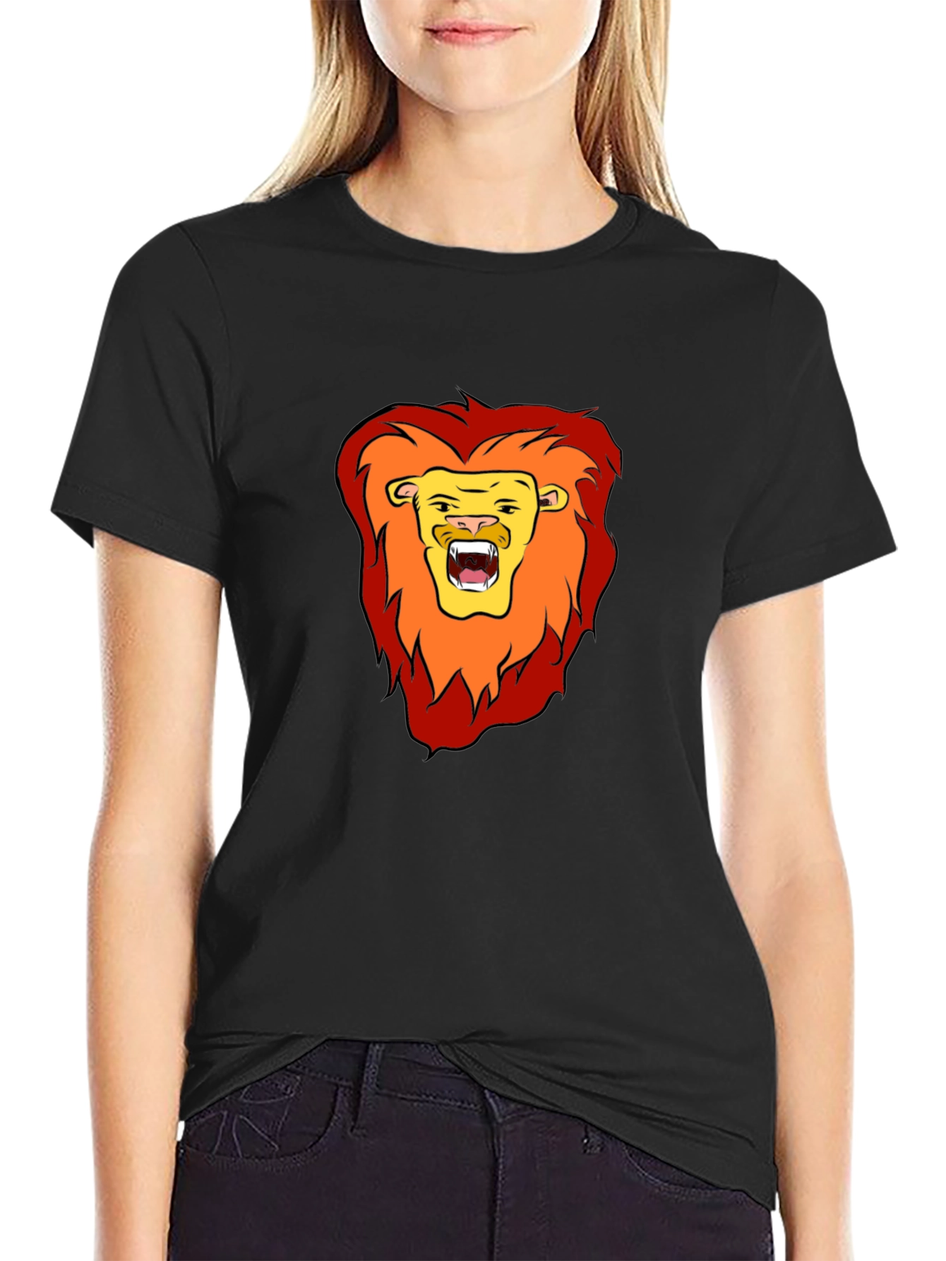 Black Lion Graphic Tee - Bold & Stylish view 2