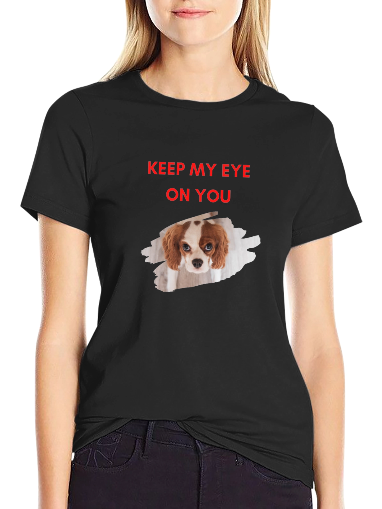 Black Eye On You Dog Graphic T-Shirt view 2