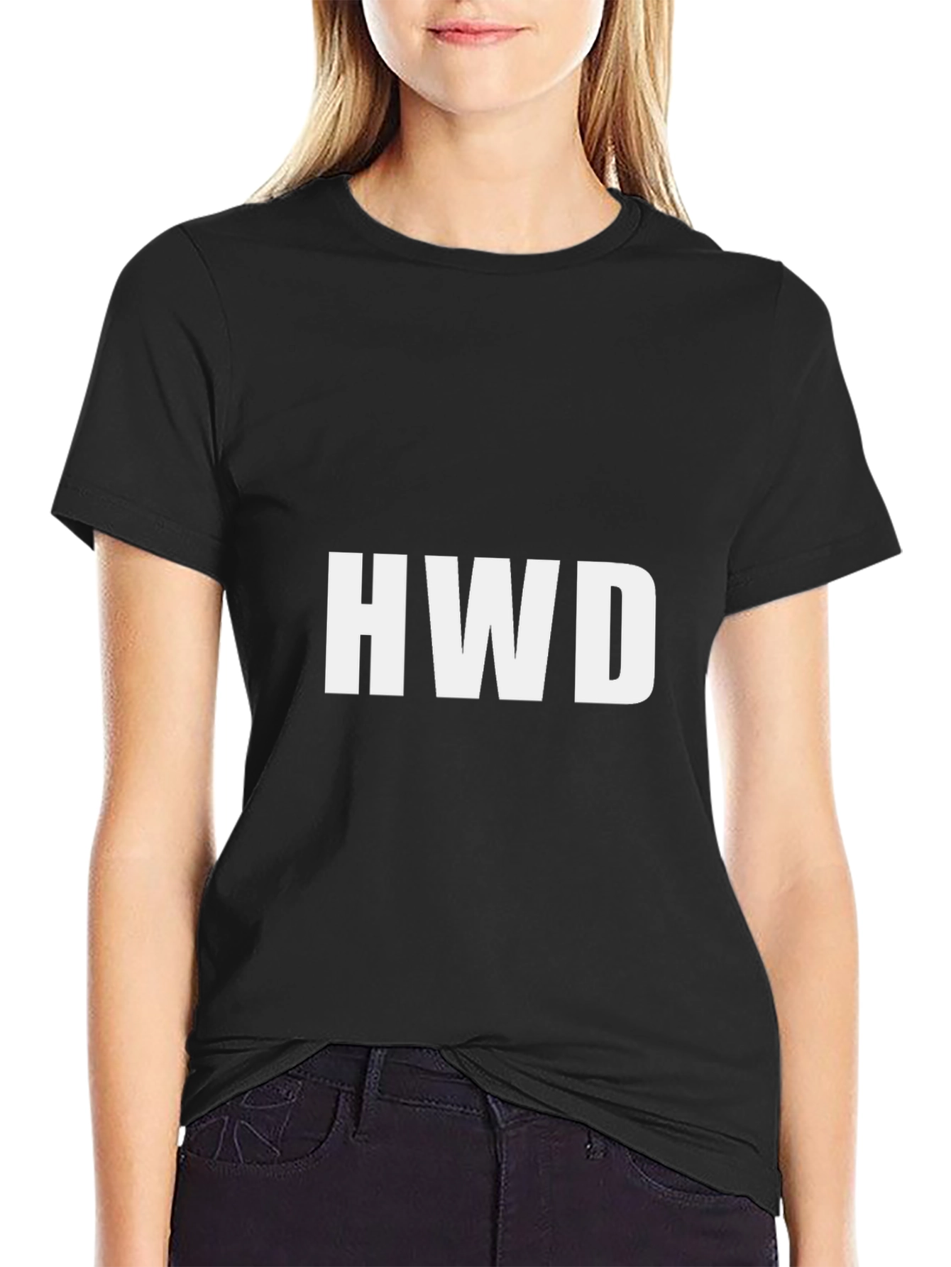 Black HWD Black Graphic Tee - Short Sleeve Men's T-Shirt view 2