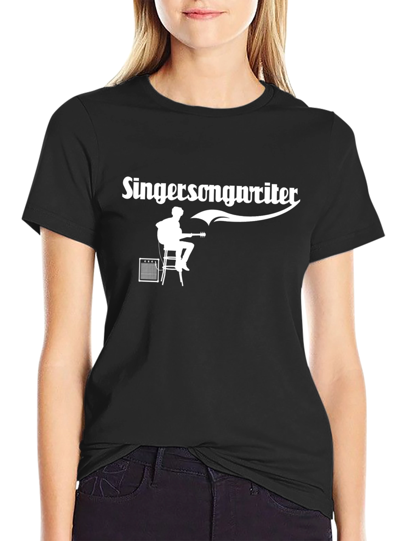 Black Singer Songwriter Graphic T-Shirt view 2