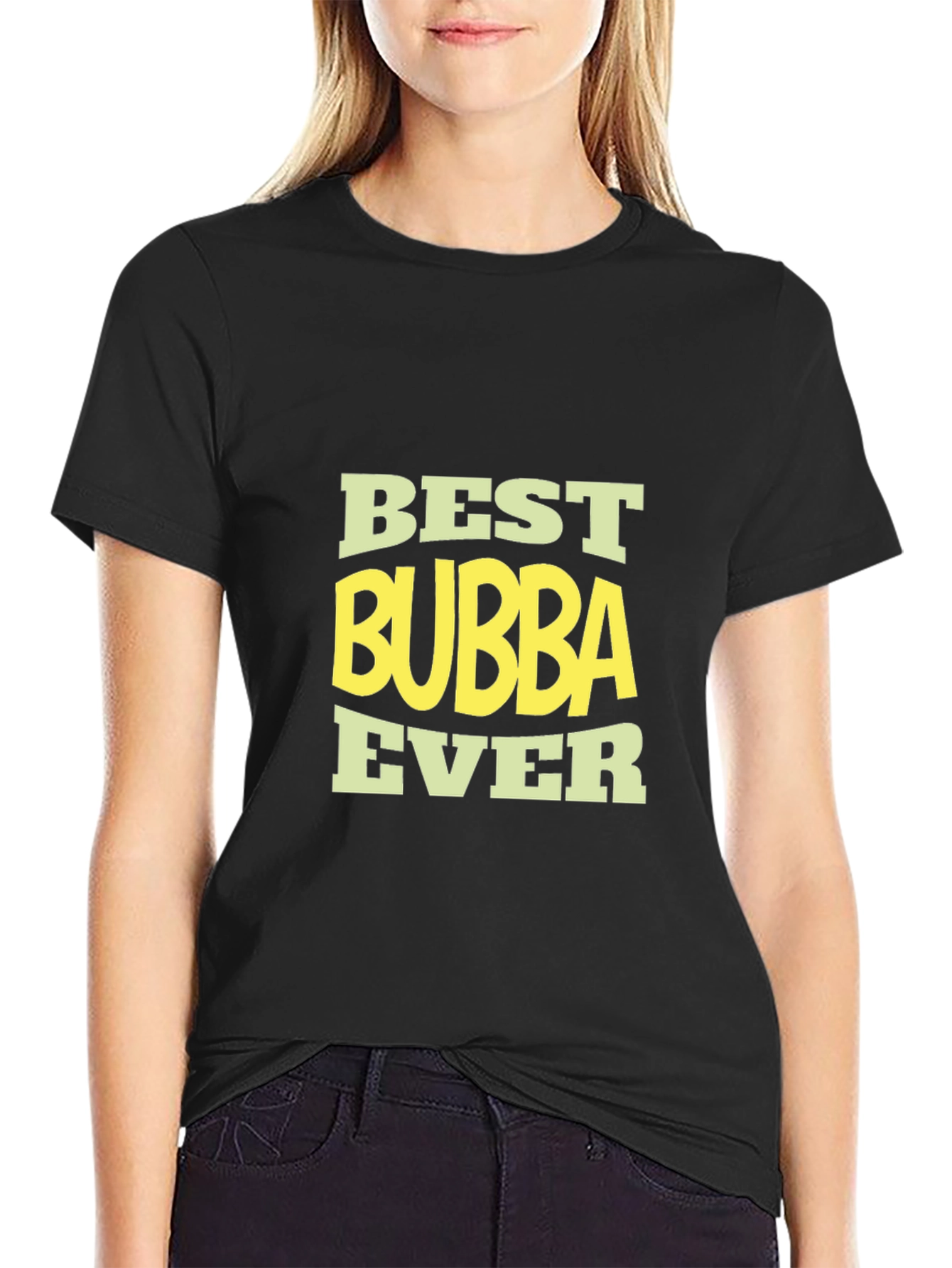 Black Best Bubba Ever Black T-Shirt view 2