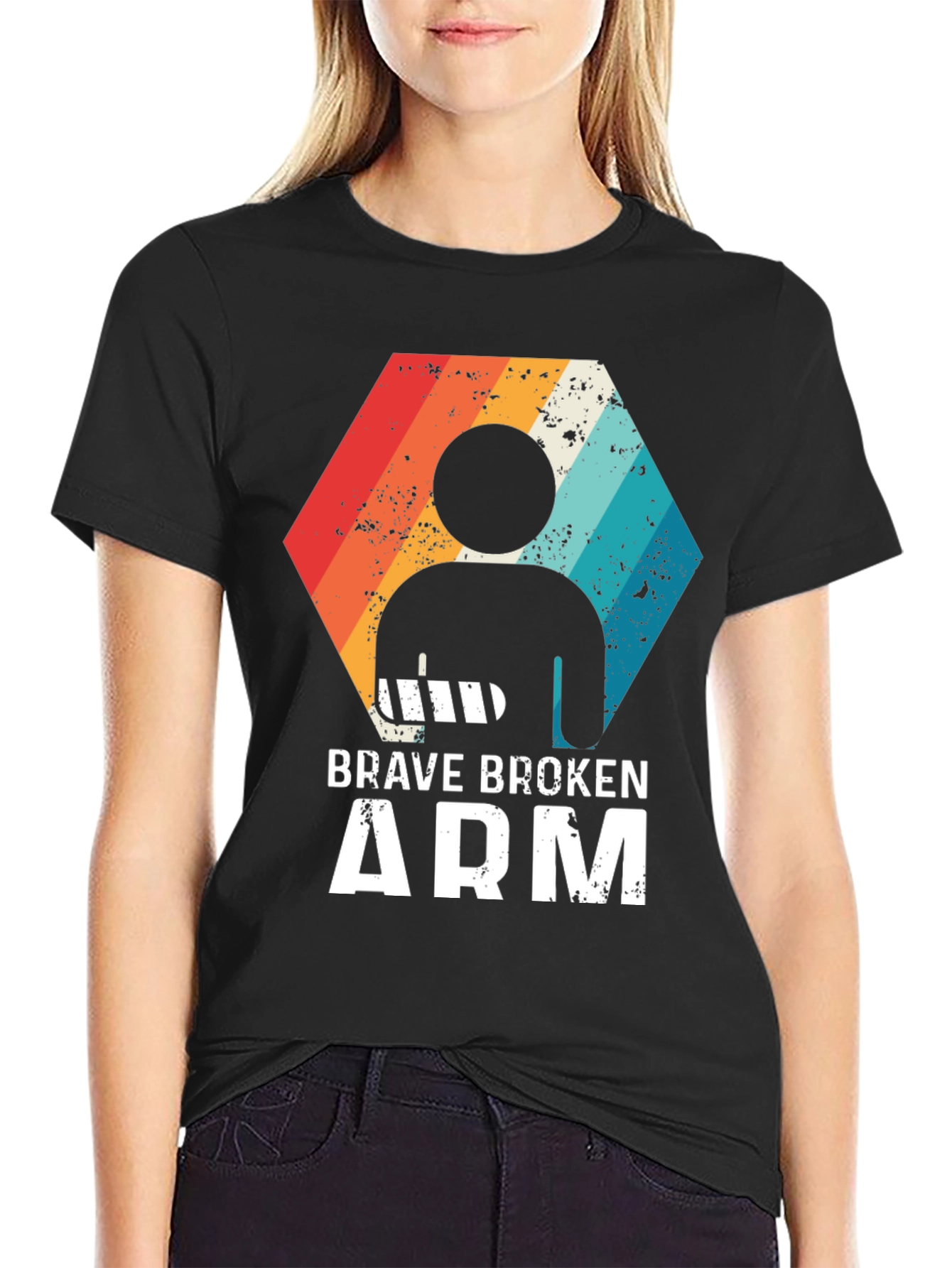 Black Brave Broken Arm T-Shirt view 2