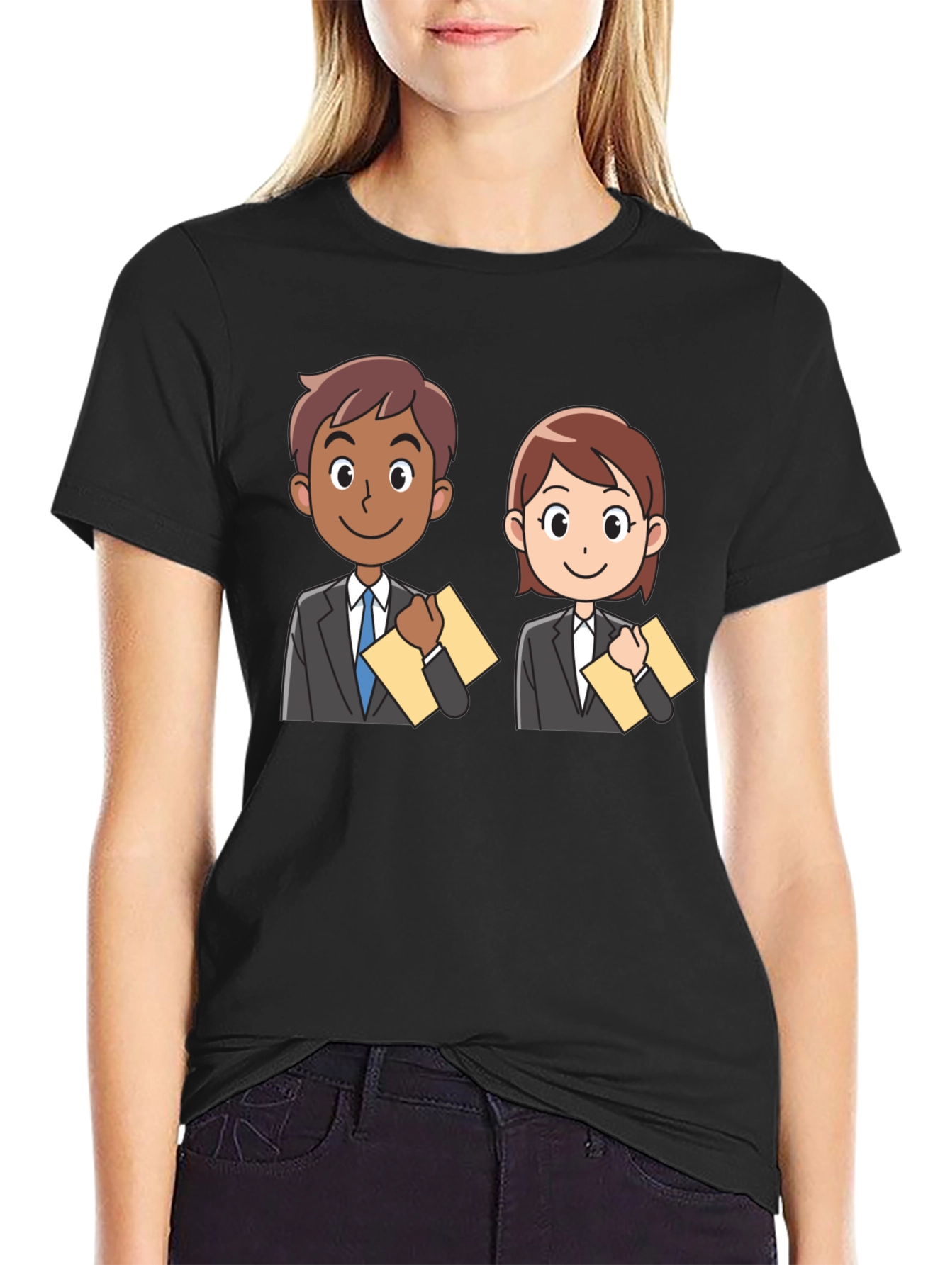 Black Cartoon Professionals Graphic Tee view 2