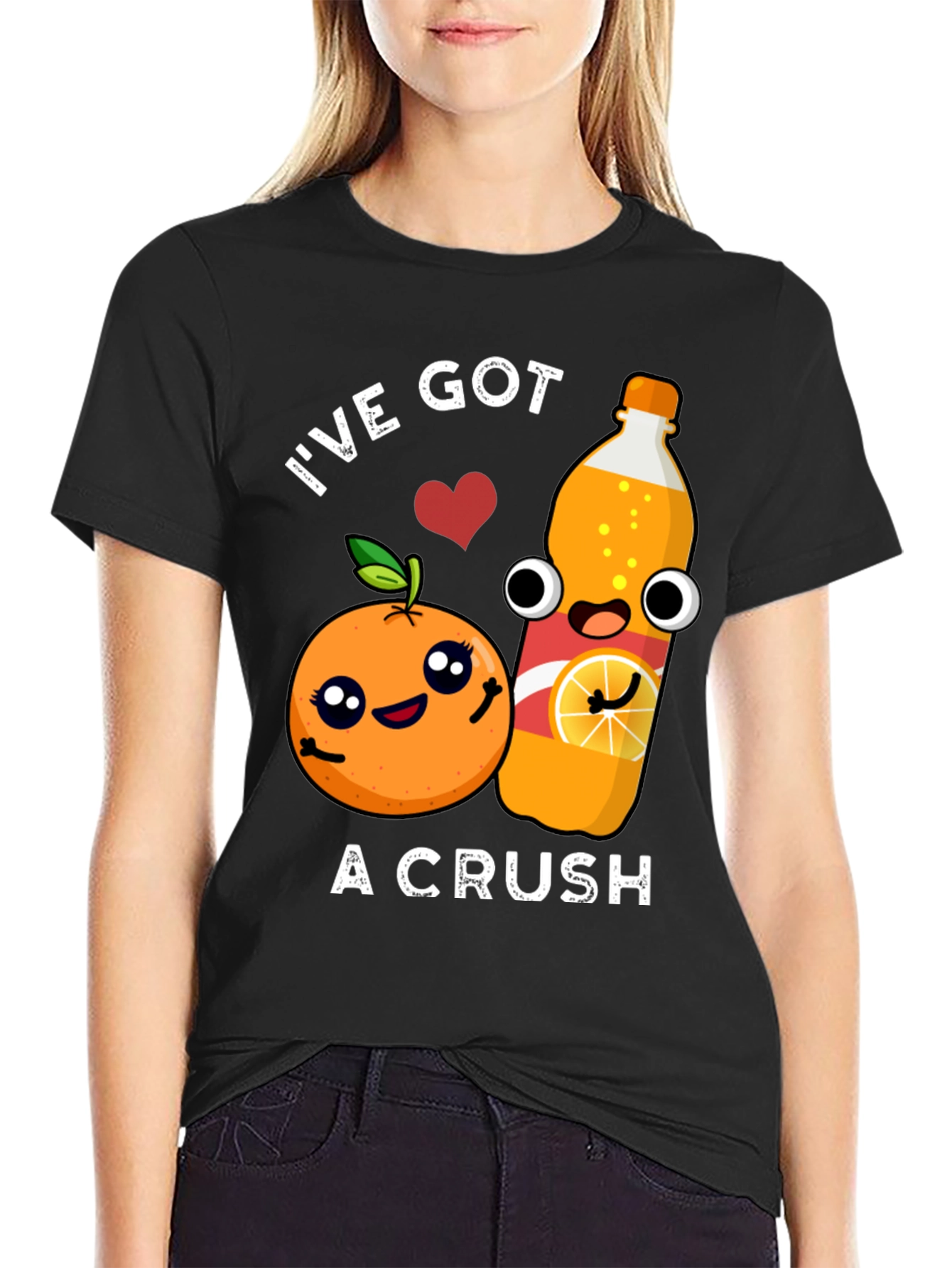 Black I've Got A Crush Graphic Tee view 2