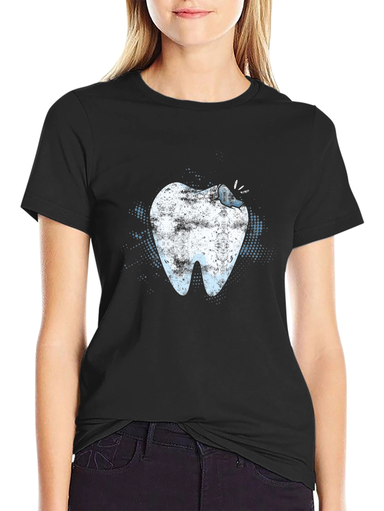Carious Tooth Graphic T-Shirt - Dental Humor Tee - 2