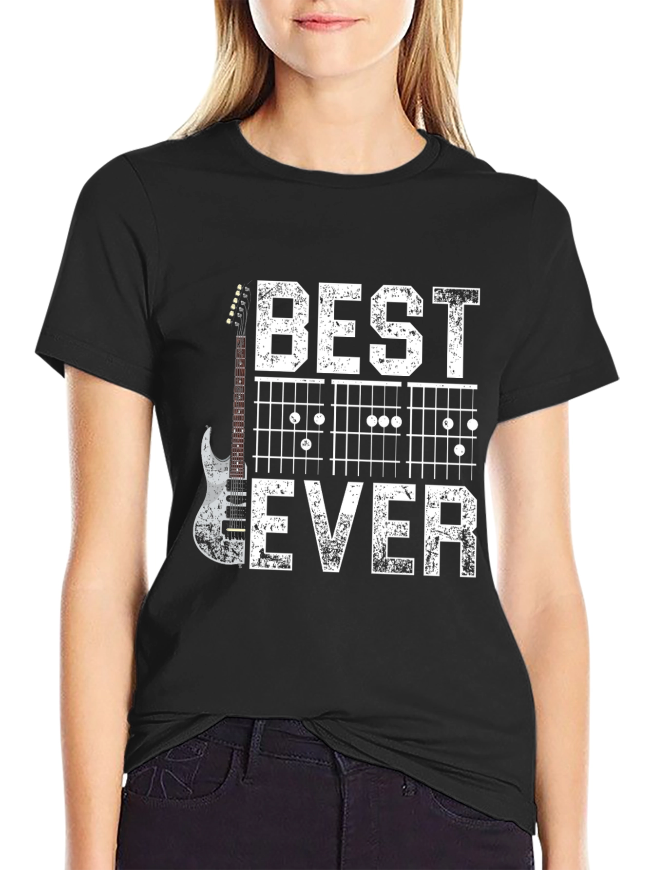 Black Best Guitar Ever T-Shirt view 2