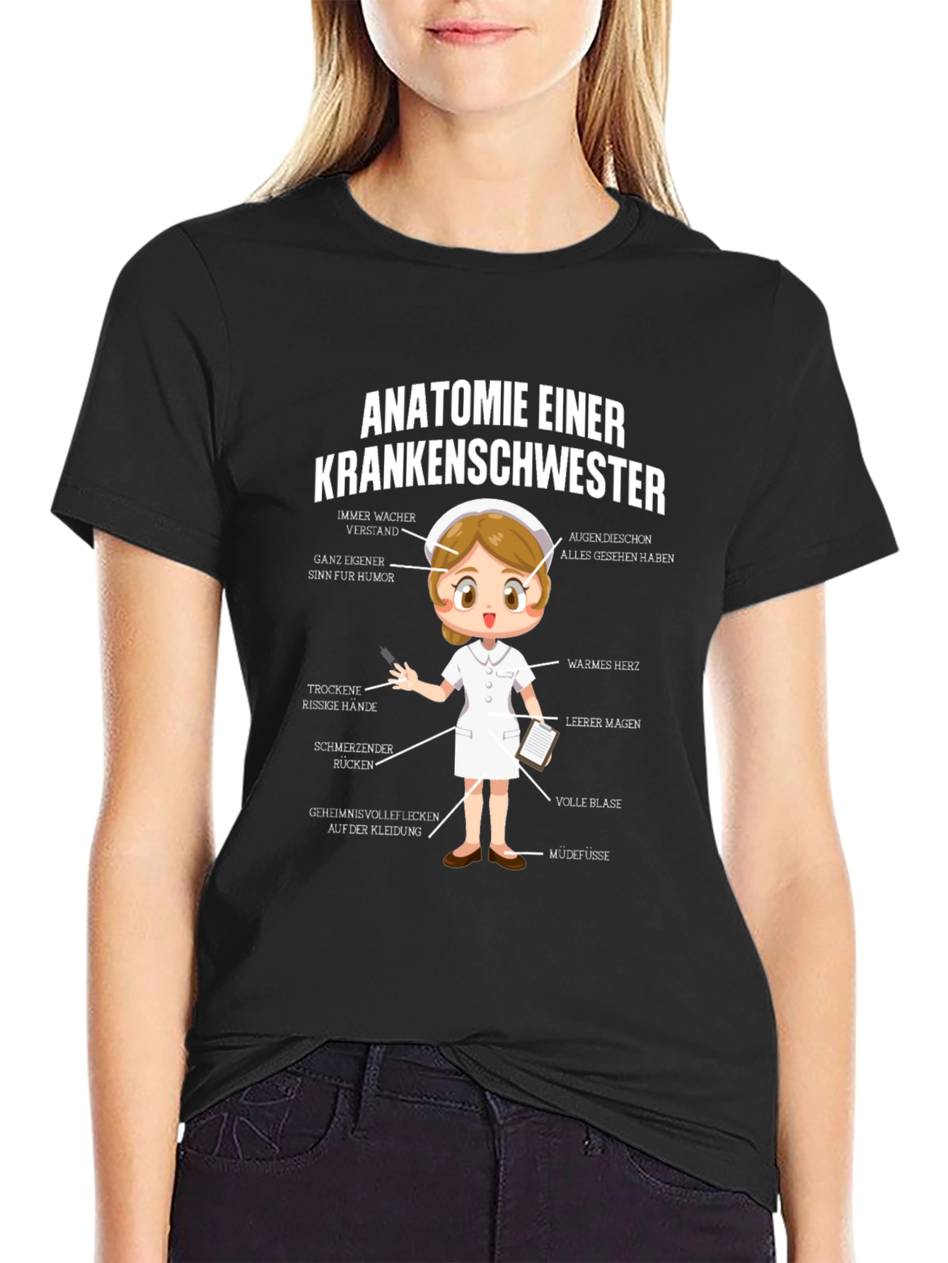 Anatomie Einer Krankenschwester Funny Nurse T-Shirt - 2