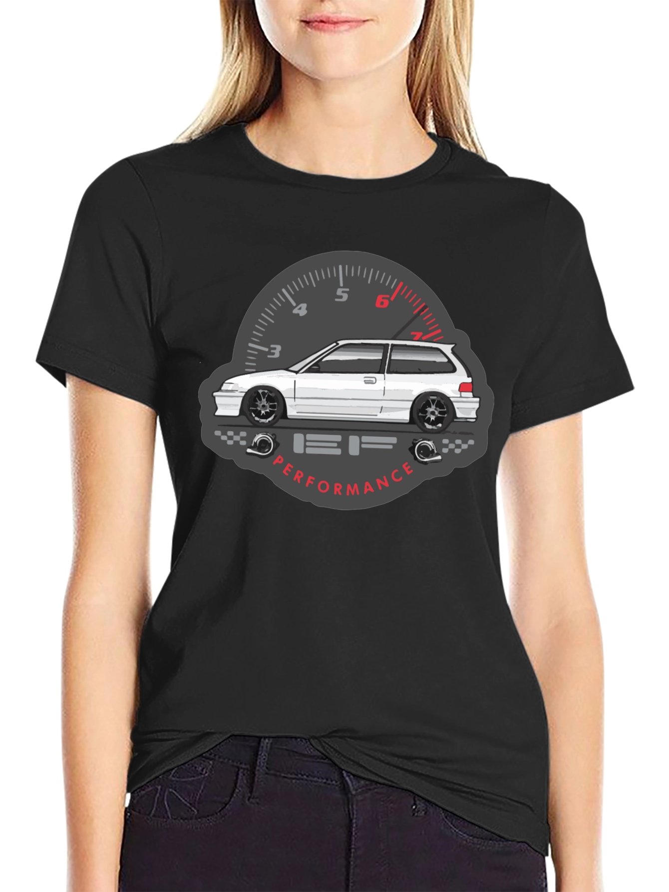 Black JDM Car Graphic Tee - Performance Driven Style view 2
