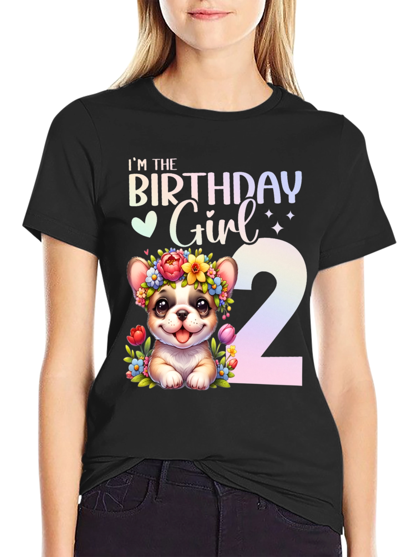 Birthday Girl 2nd Birthday Dog T-Shirt - 2