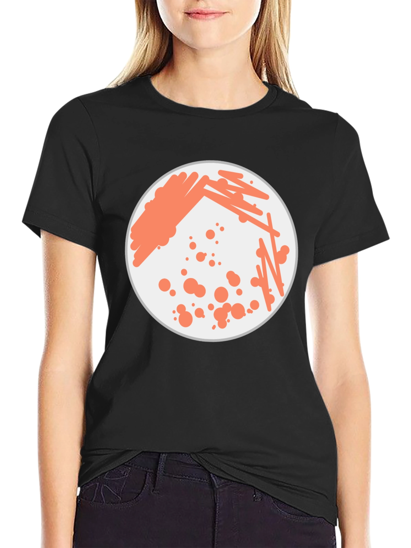 Black Bacterial Culture Graphic Tee - Science Inspired Apparel view 2