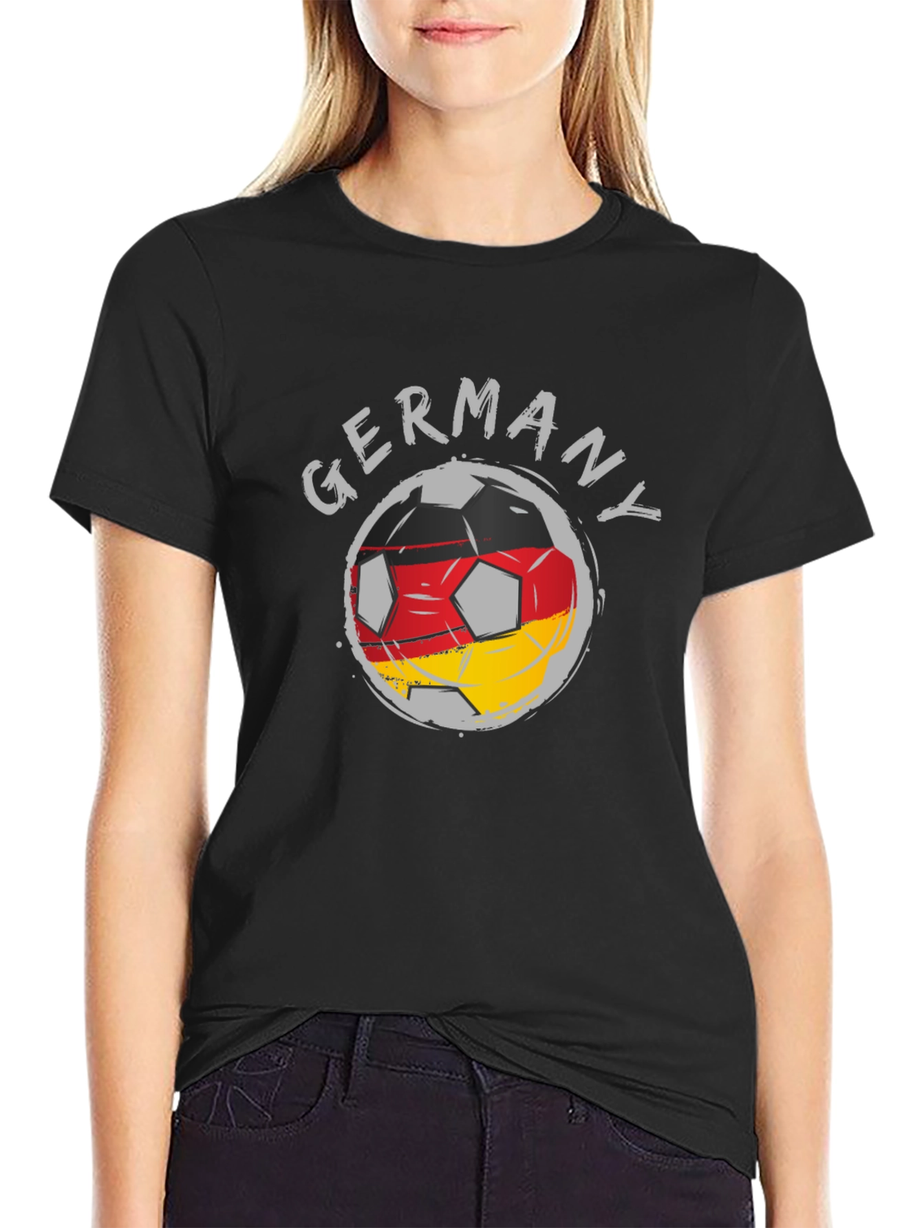 Black Germany Soccer T-Shirt view 2