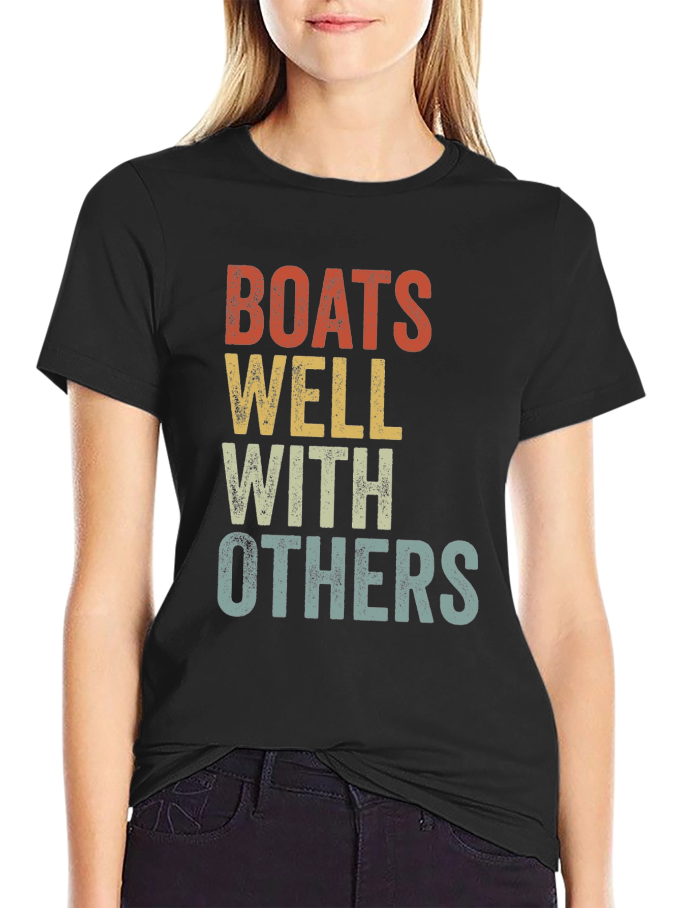 Boats Well With Others Graphic T-Shirt - 2