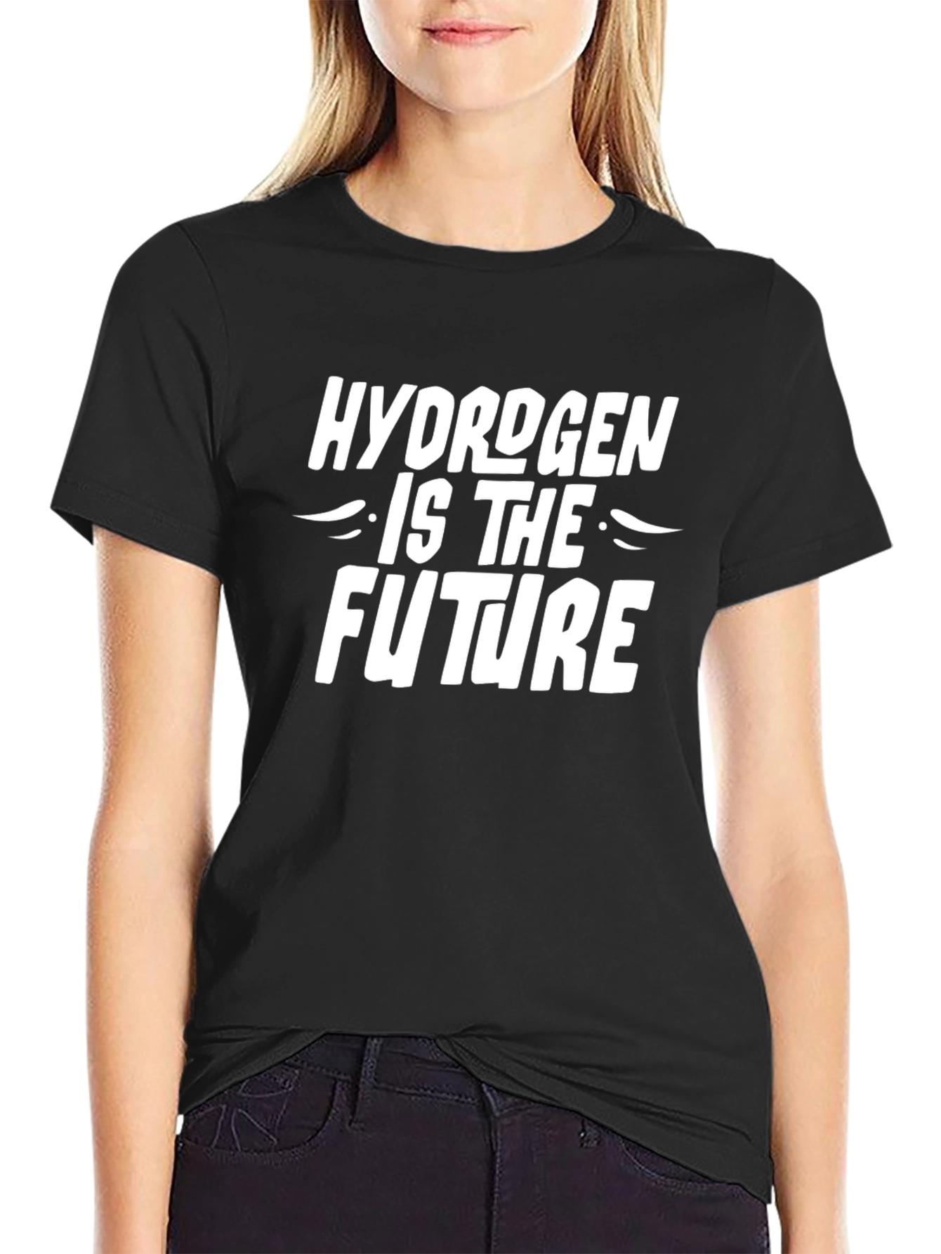 Hydrogen Is The Future Black Graphic Tee - 2