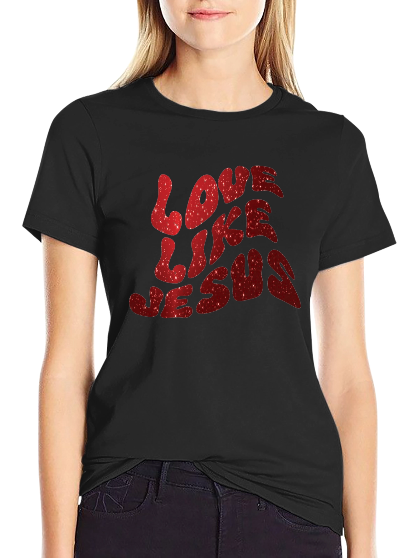 Black Love Like Jesus Graphic Tee view 2