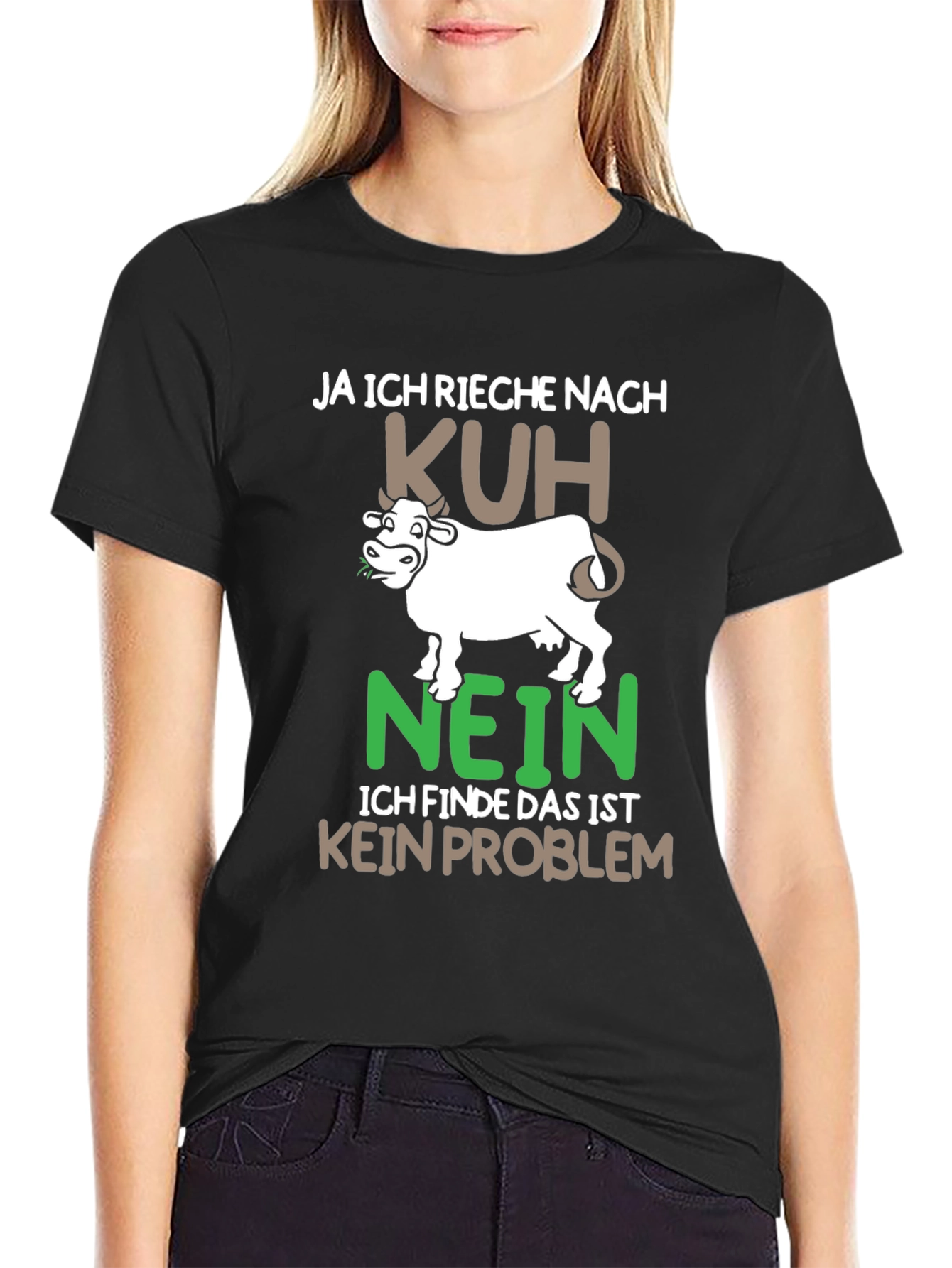 Funny Cow T-Shirt - "Ja Ich Rieche Nach Kuh" - 2