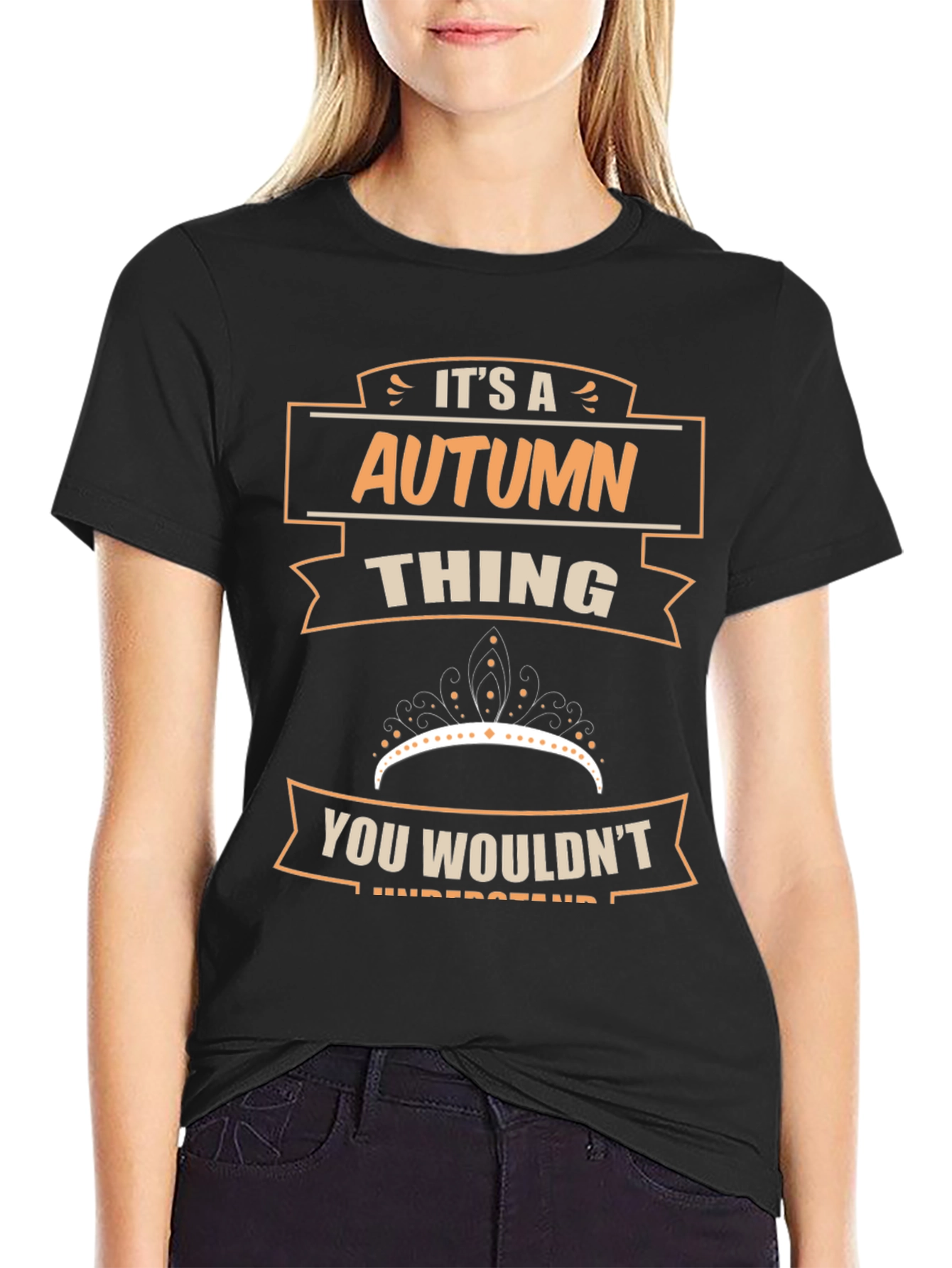 Black It's a Autumn Thing T-Shirt view 2