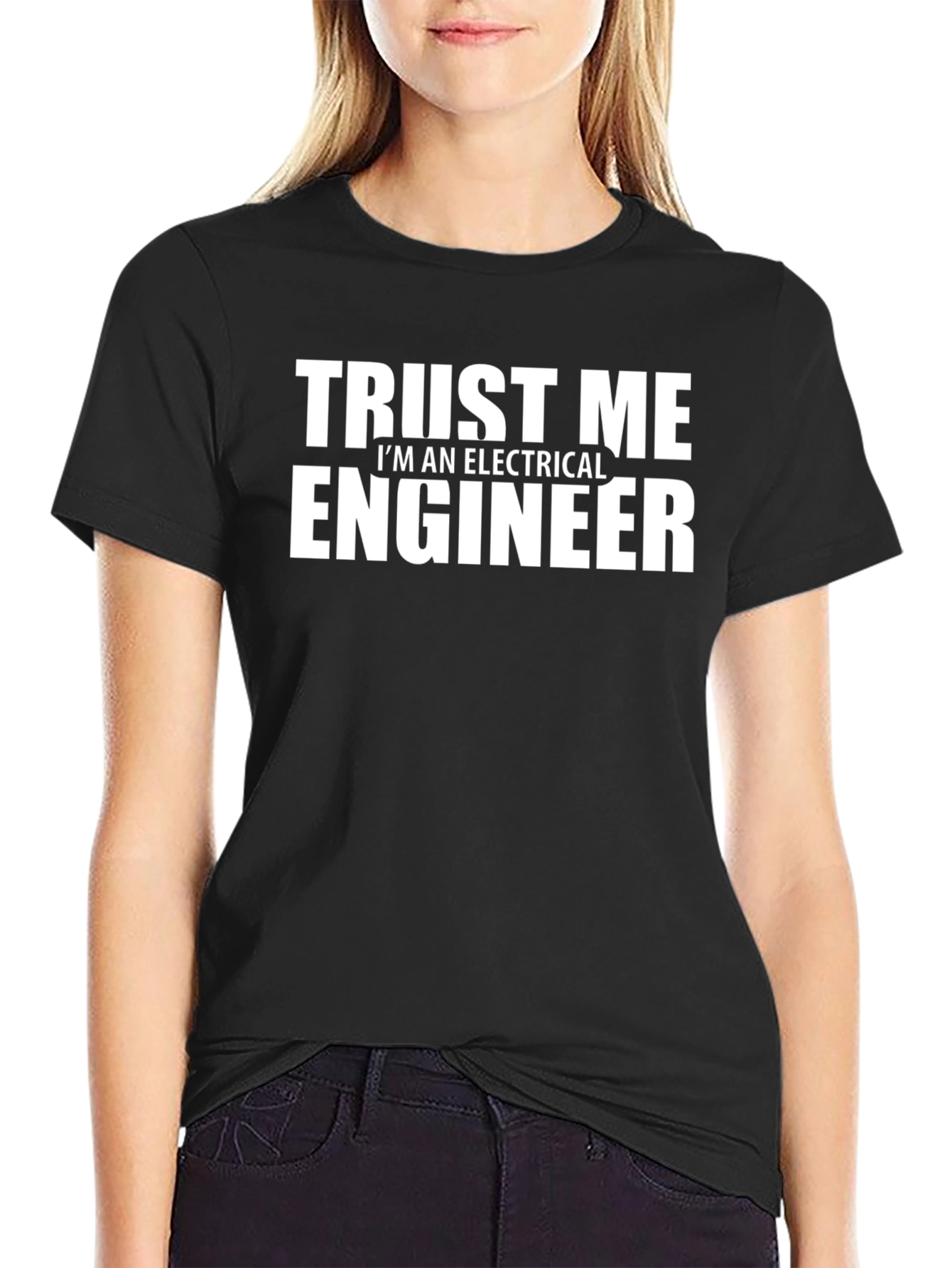 Black Trust Me I'm An Electrical Engineer - Graphic T-Shirt view 2