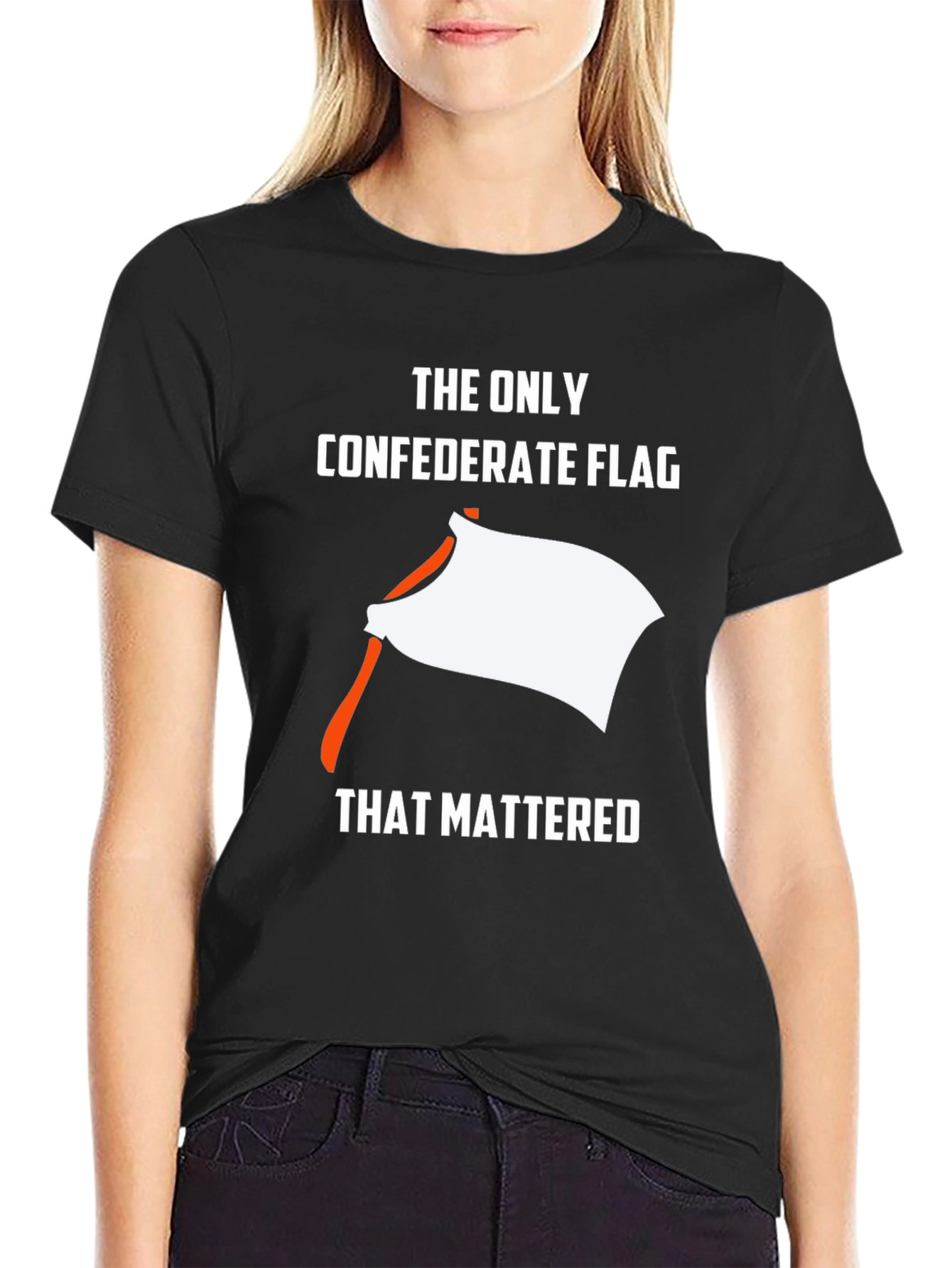 Black Confederate Flag Parody T-Shirt view 2
