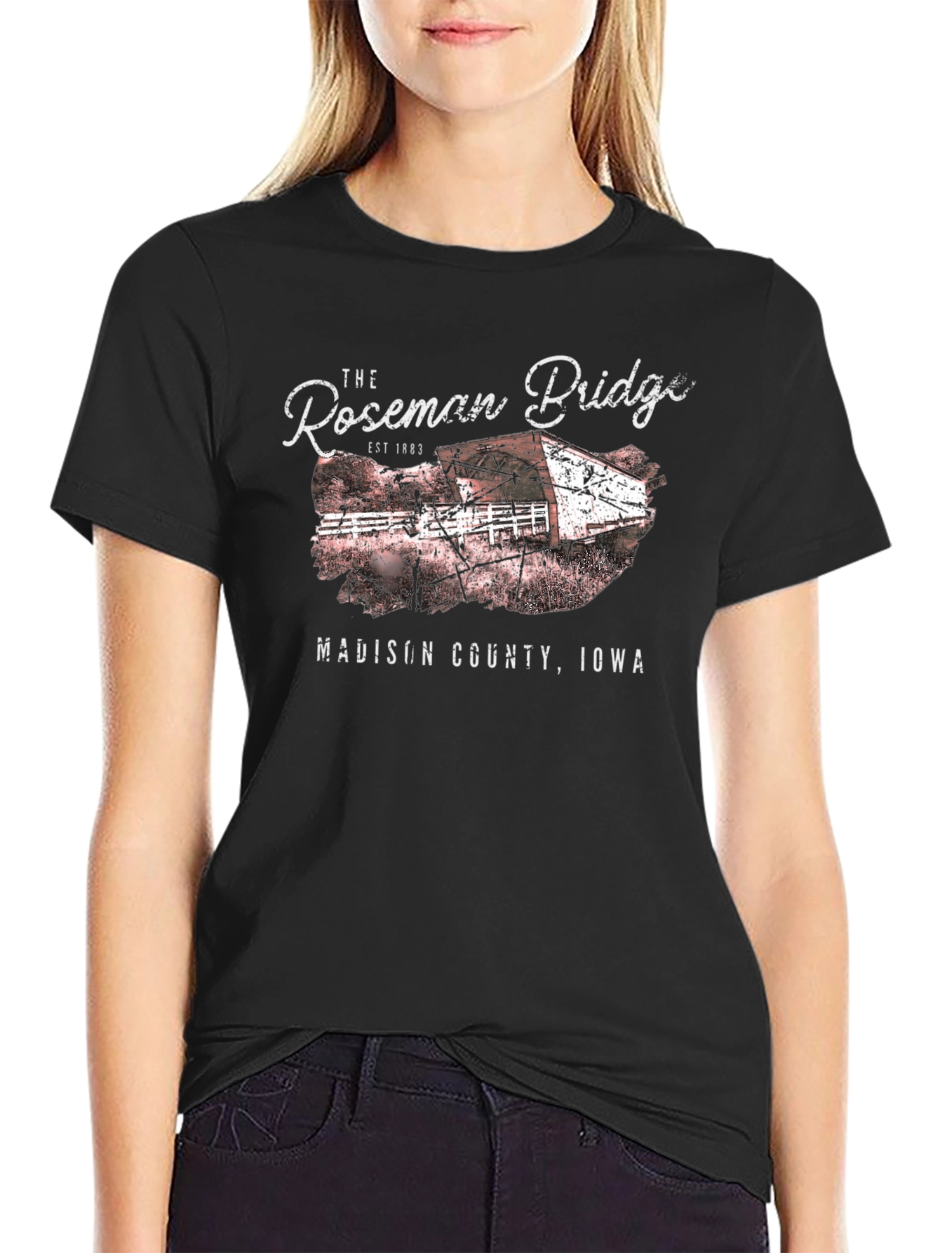 Roseman Bridge Iowa Graphic Tee - 2