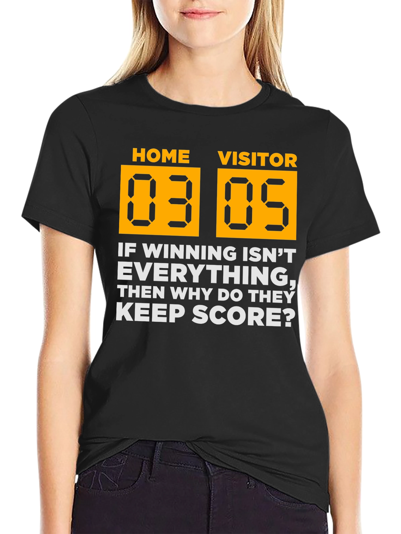 Black Home Vs Visitor Graphic Tee view 2