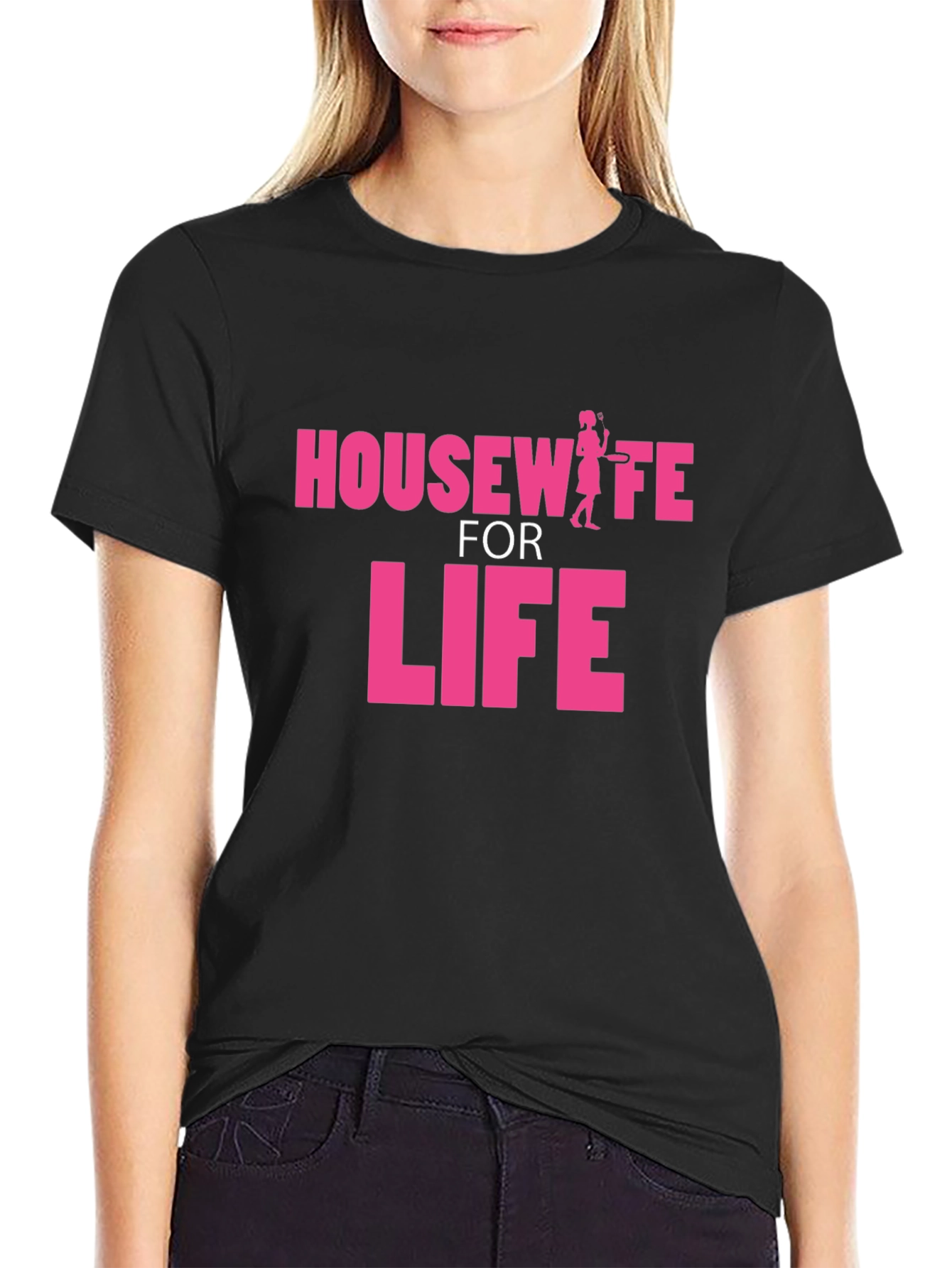 Black Housewife for Life Graphic T-Shirt view 2