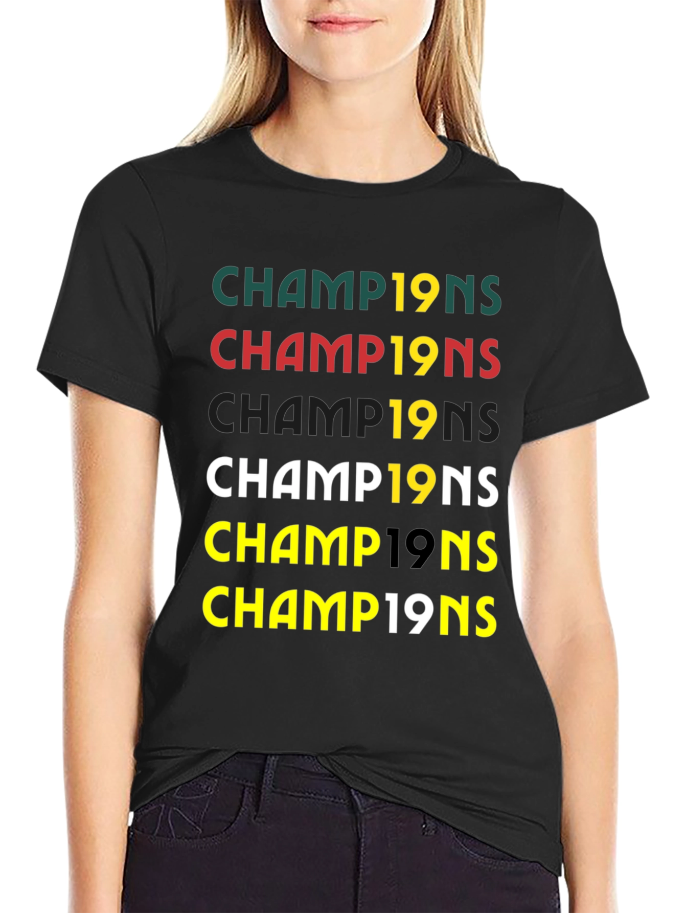 Black Champions 19's T-Shirt view 2