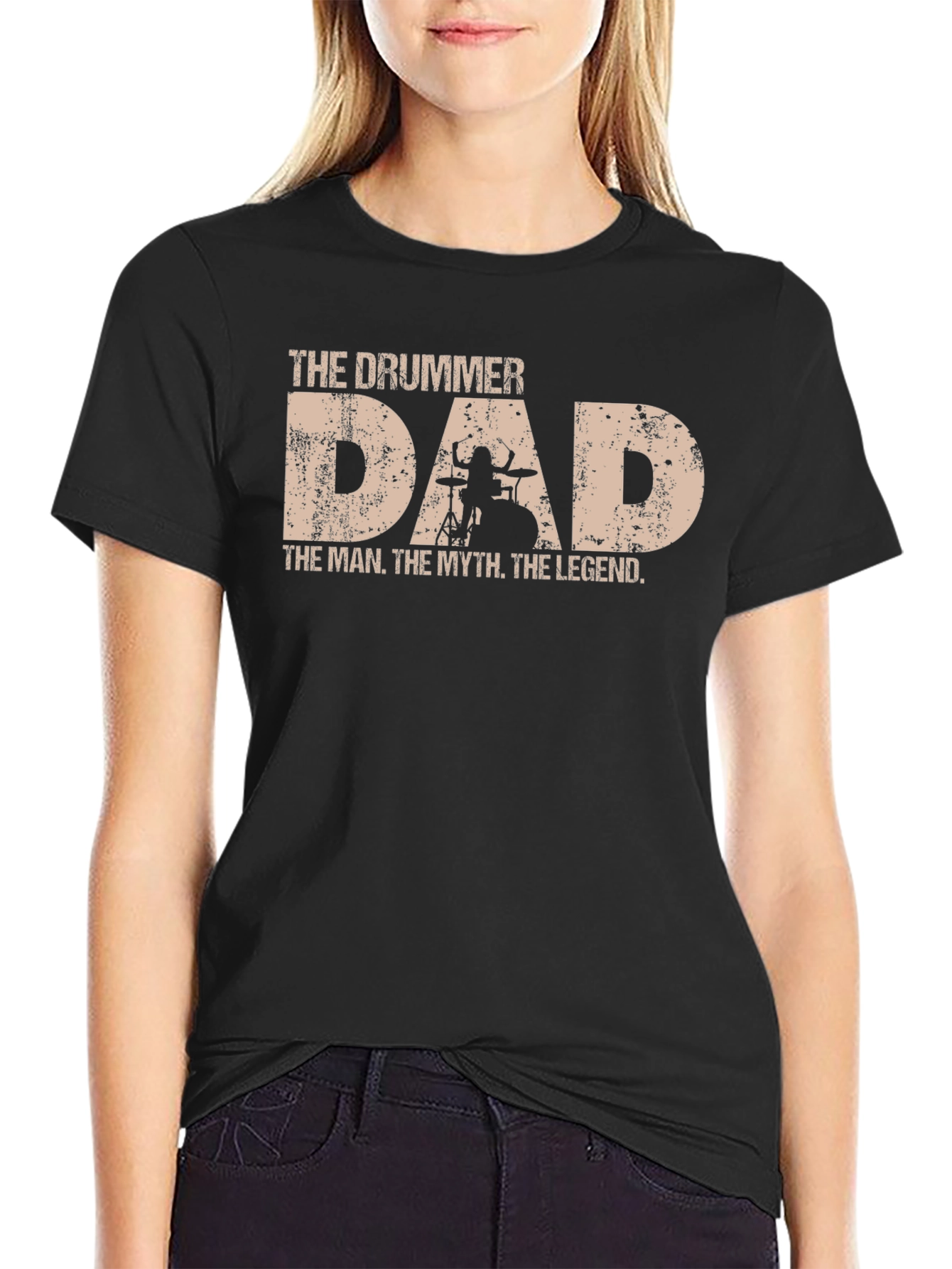 The Drummer Dad T-Shirt - Man, Myth, Legend! - 2