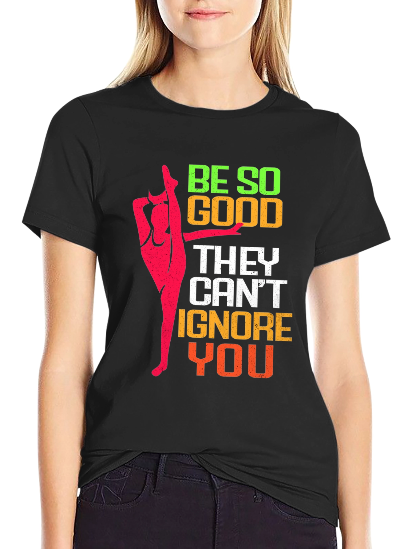 Black Be So Good Gymnastics T-Shirt view 2