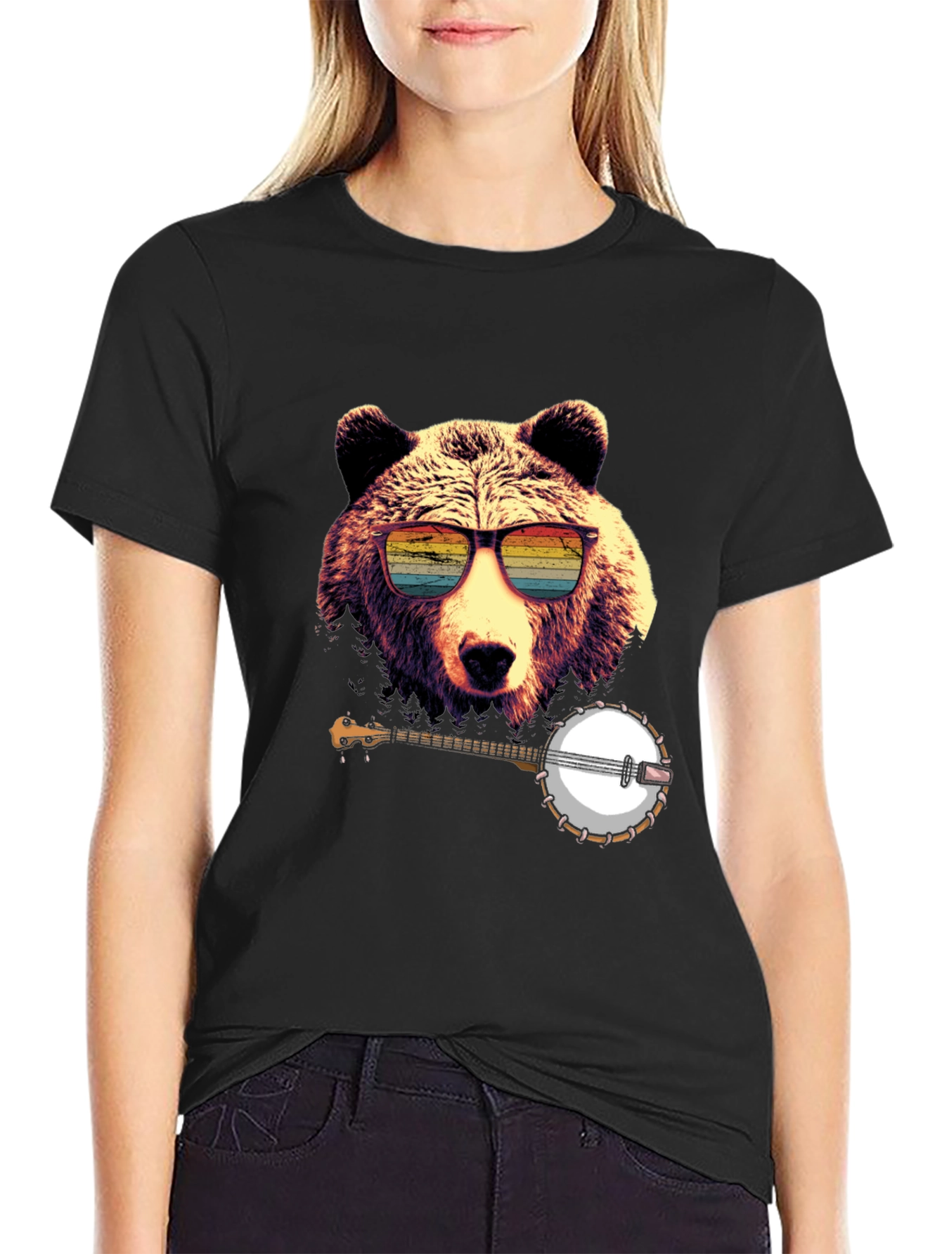 Bear with Banjo Graphic Tee - 2