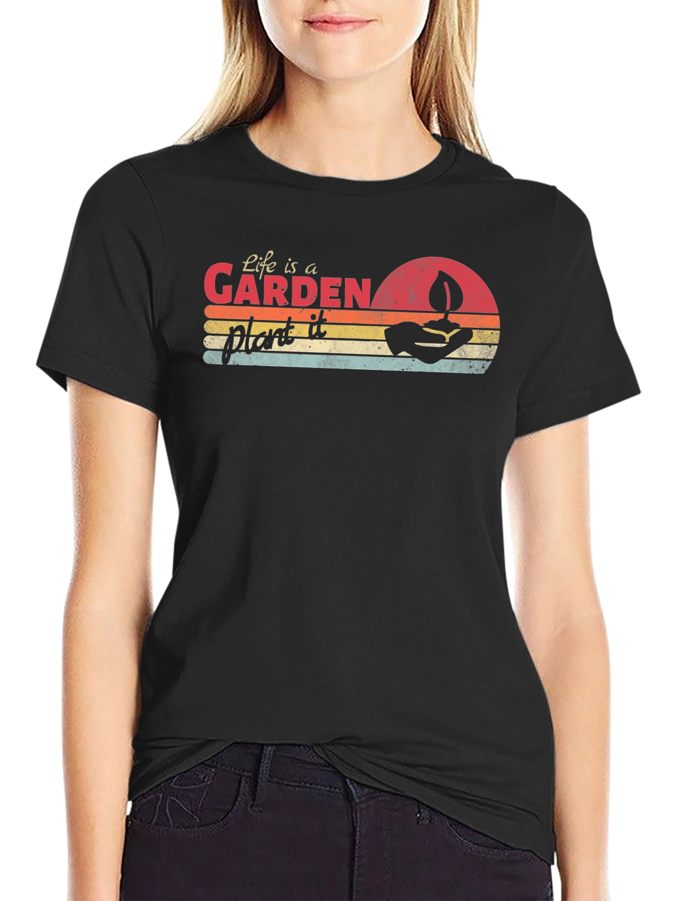 Black Life is a Garden Plant It Tee view 2