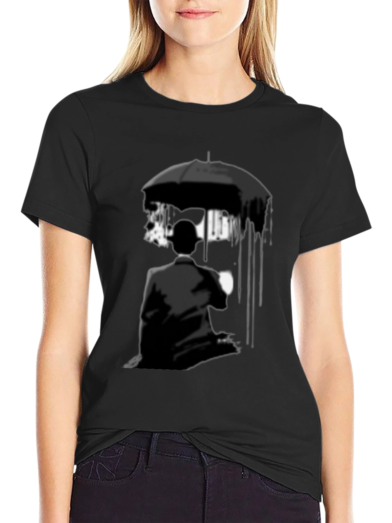 Black Umbrella Academy Style Graphic Tee - Black view 2