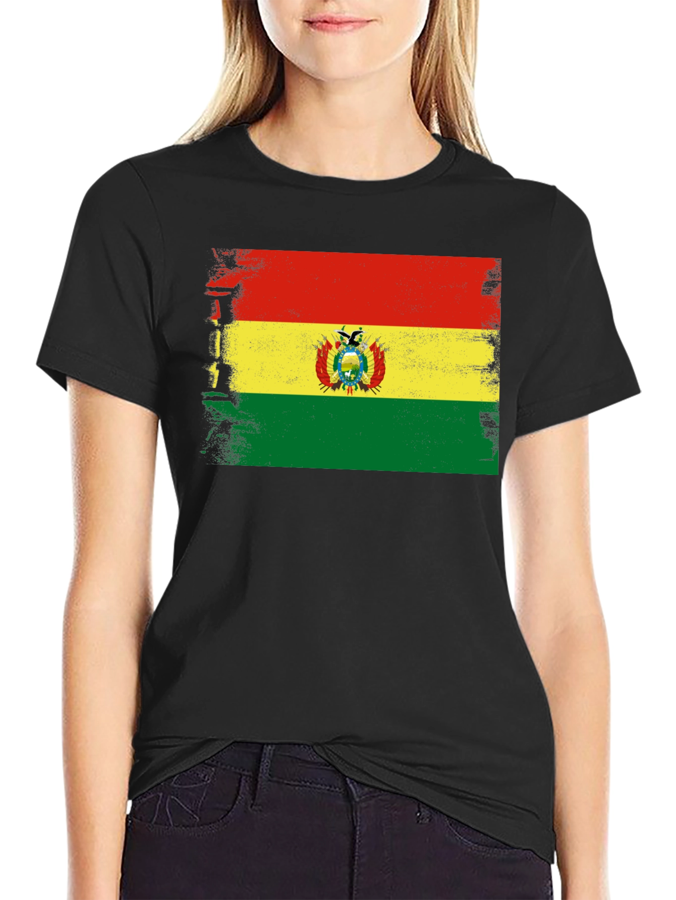 Bolivia Flag T-Shirt - Distressed Bolivian Pride Tee - 2