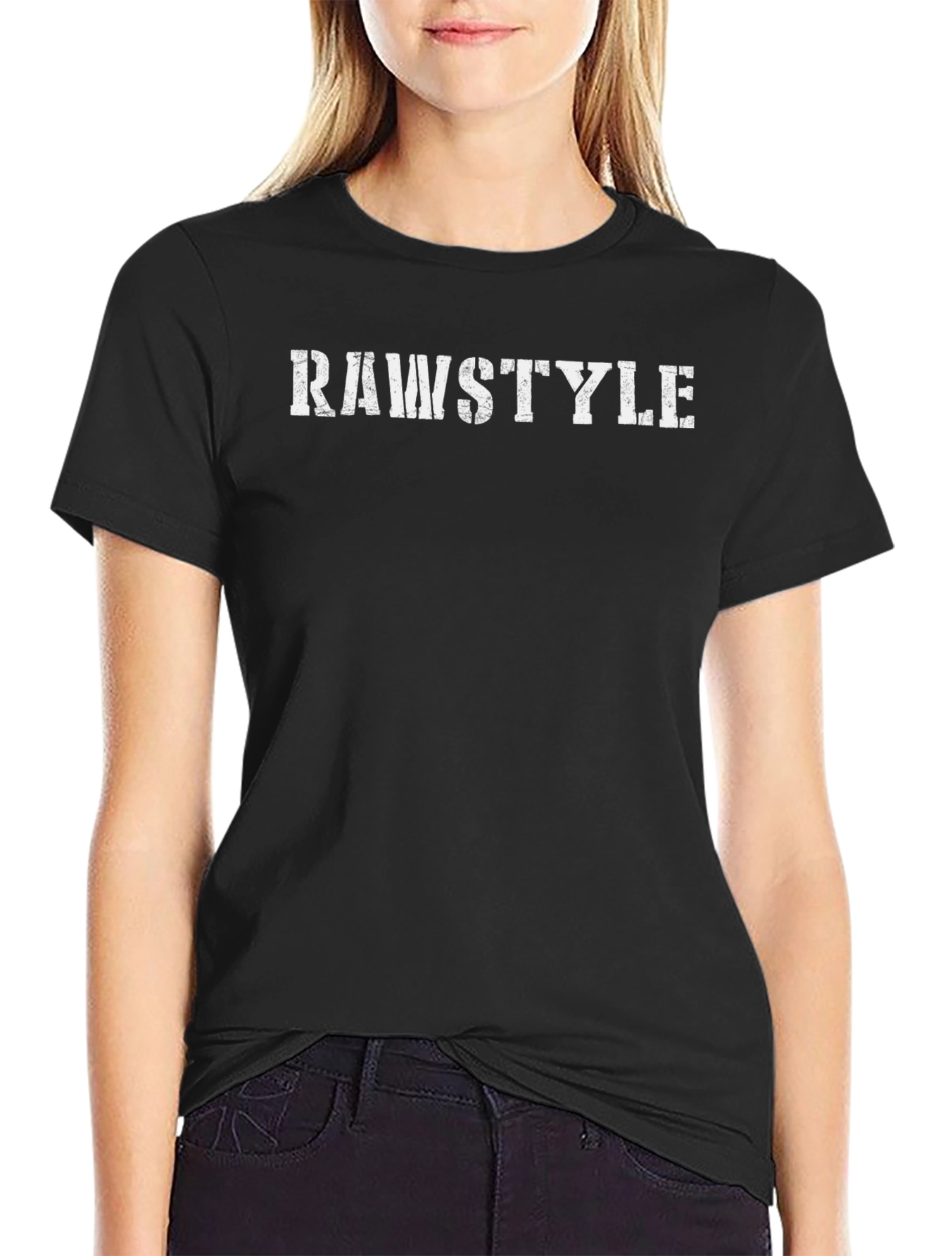 Black Rawstyle Graphic Tee - Men's Black T-Shirt view 2