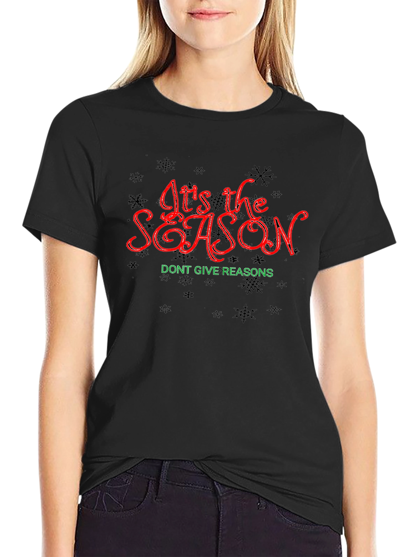 Black It's the Season Graphic Tee view 2