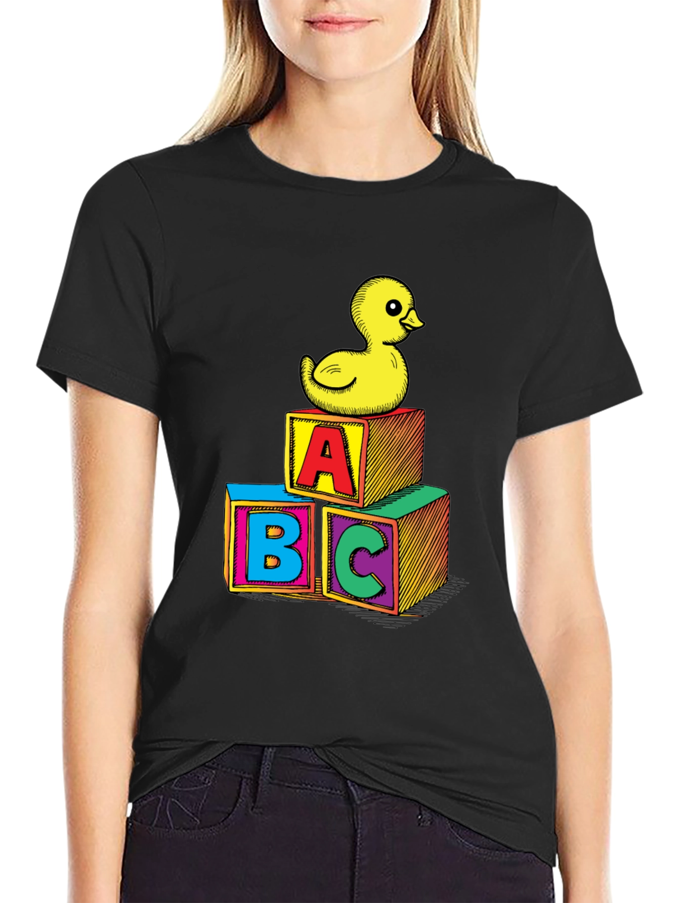 Black Duck & ABC Blocks Graphic Tee view 2