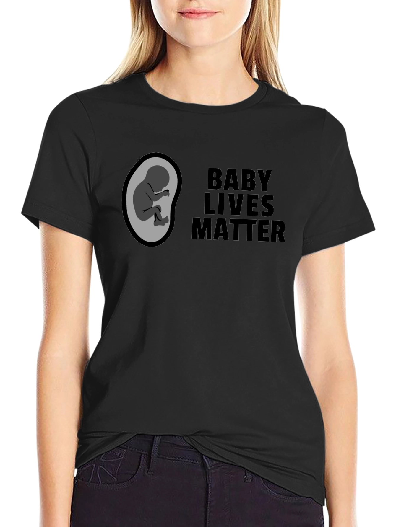 Black Baby Lives Matter Graphic Tee view 2