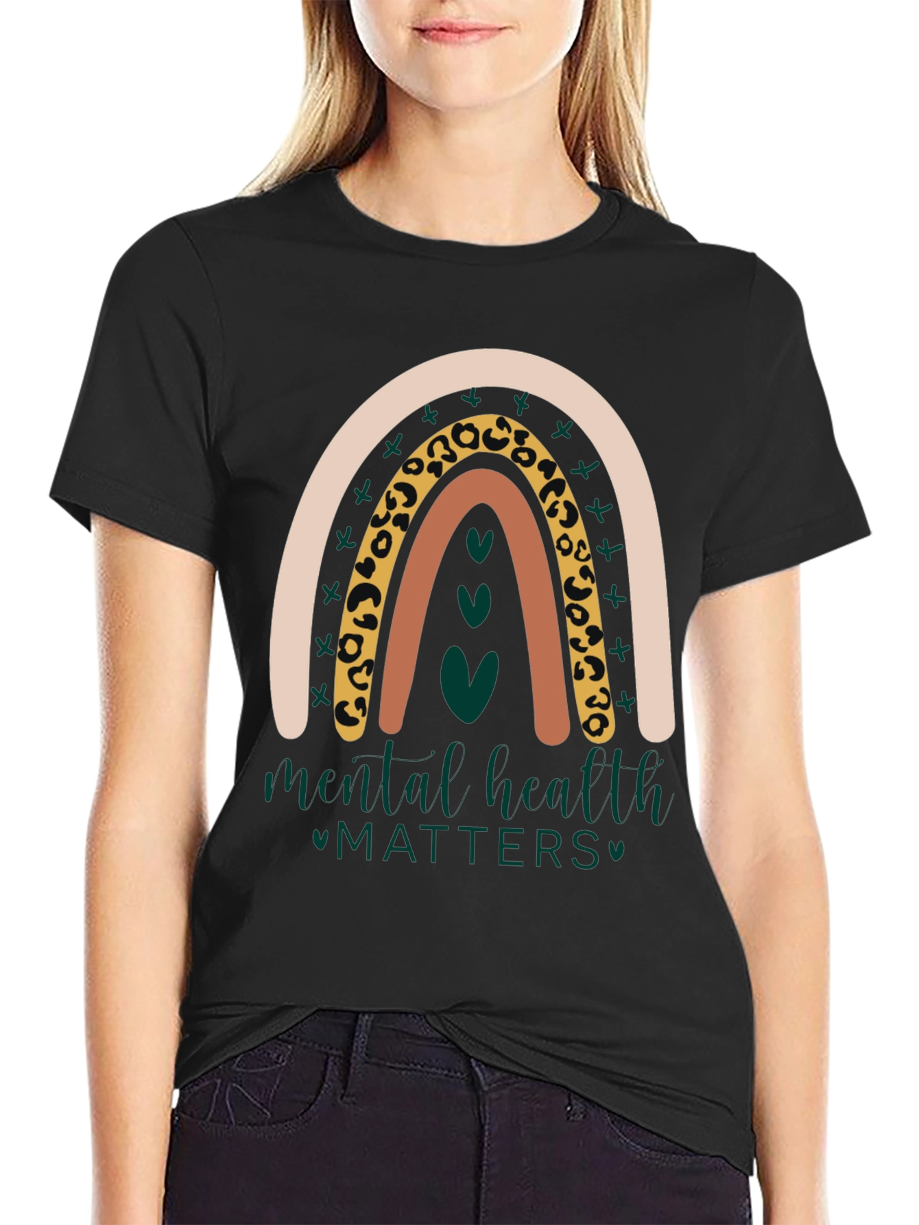 Black Mental Health Matters Graphic Tee view 2