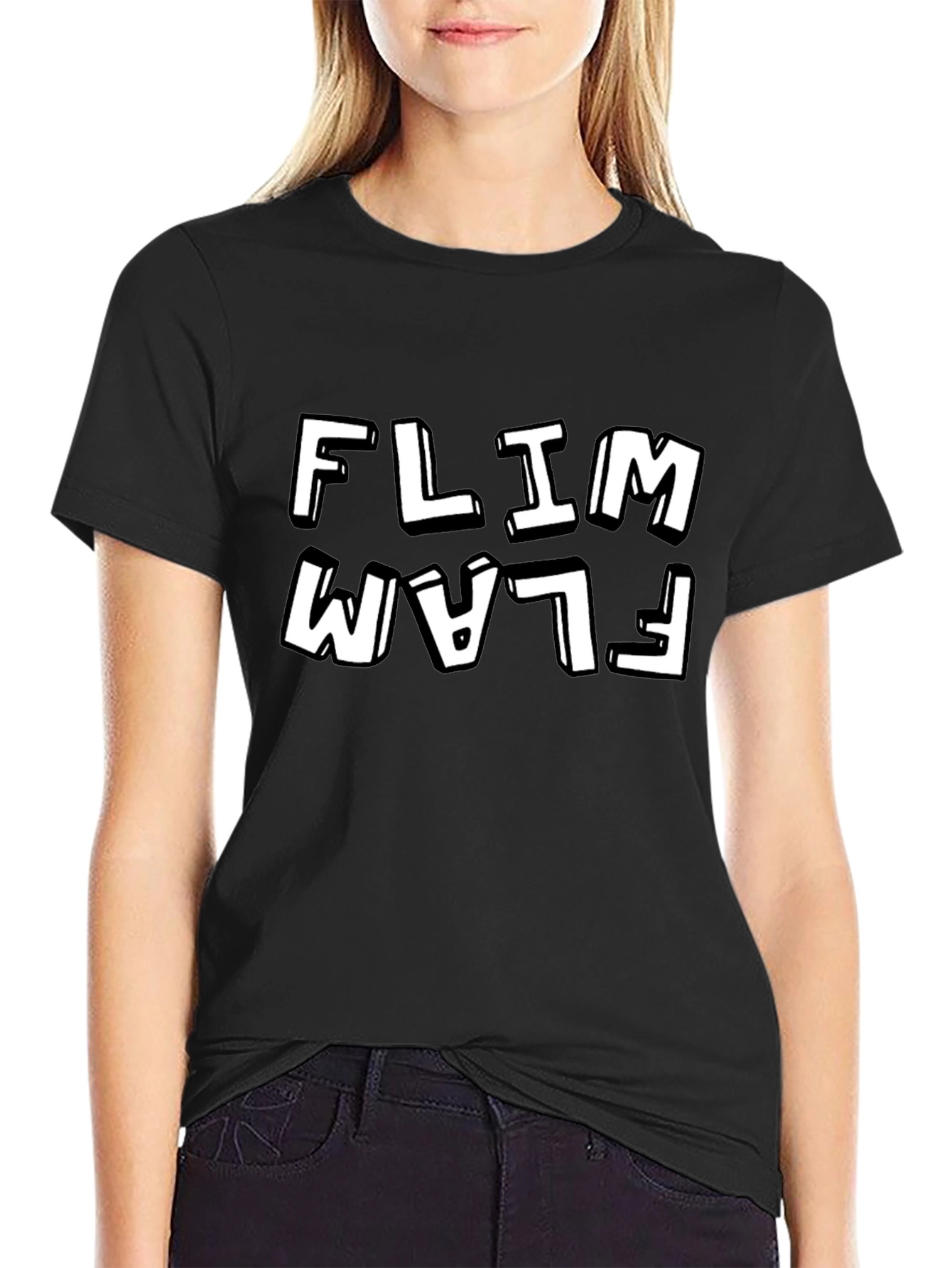 Black Flim Flam Black Graphic Tee - Men's Short Sleeve view 2