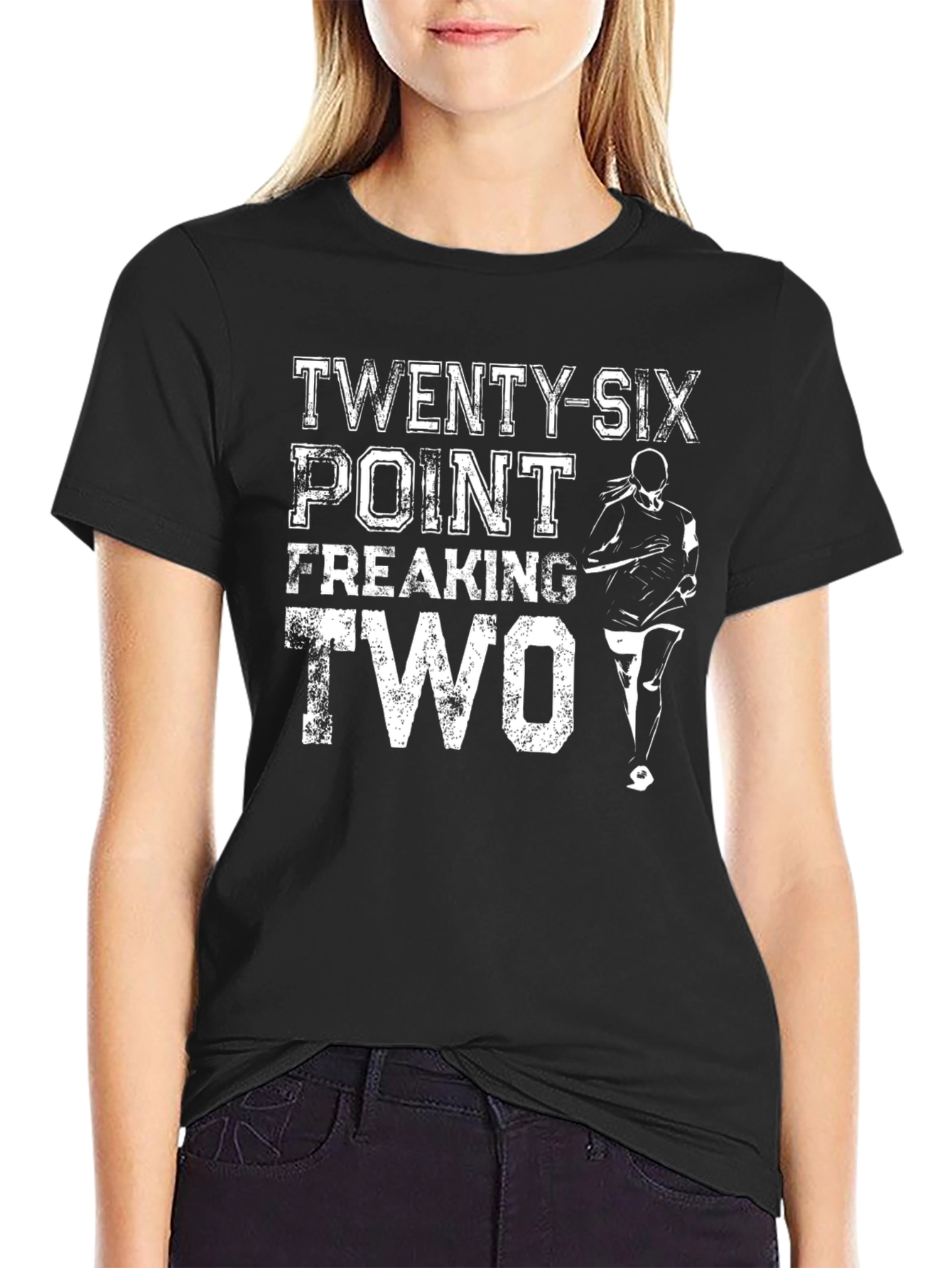 Black Twenty-Six Point Freaking Two Marathon T-Shirt view 2