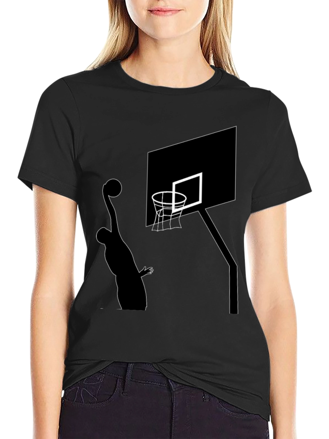 Black Basketball Graphic T-Shirt view 2