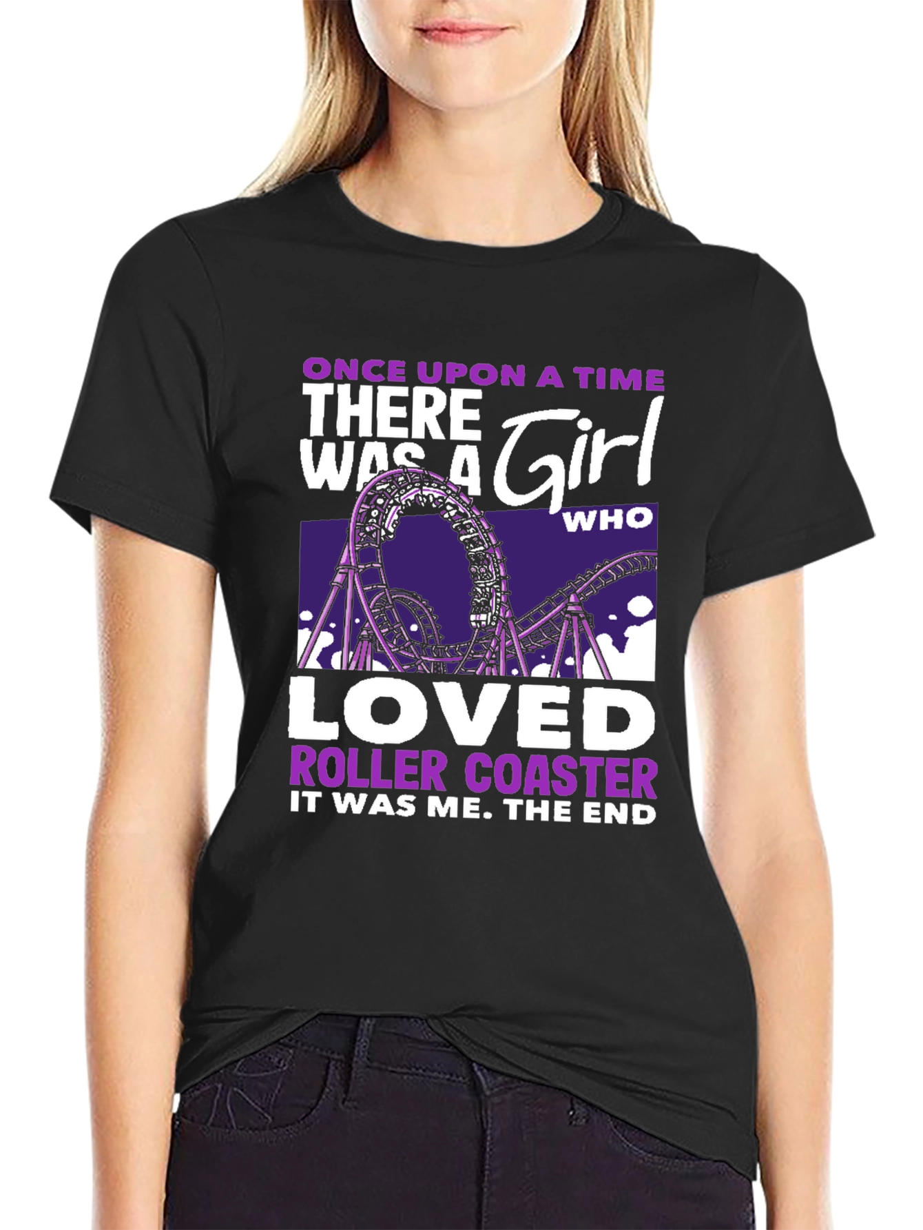 Black Roller Coaster Lover T-Shirt - Once Upon a Time view 2