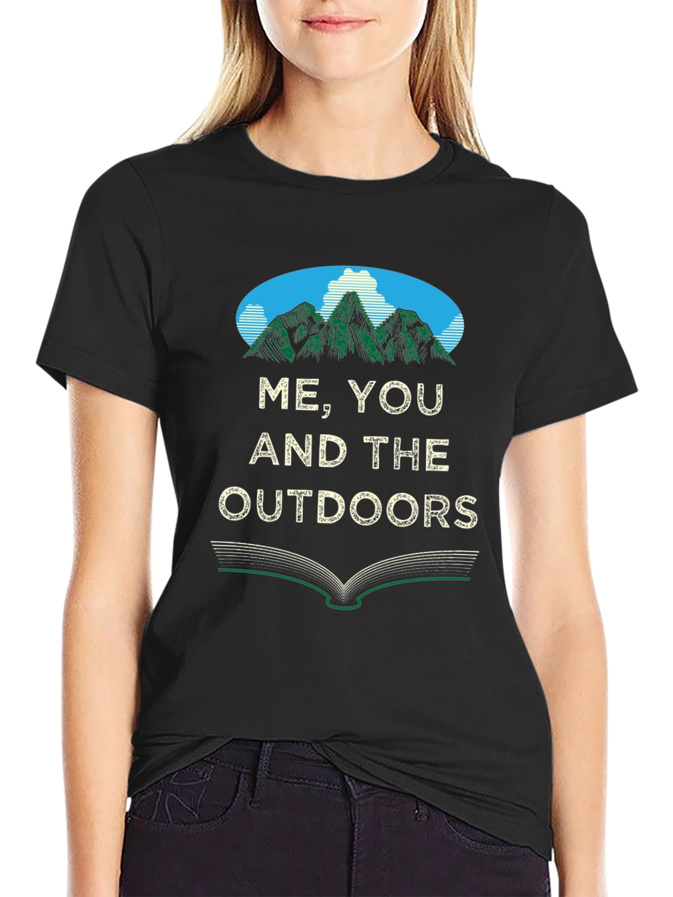 Black Me, You & The Outdoors T-Shirt - Nature Lover's Tee view 2