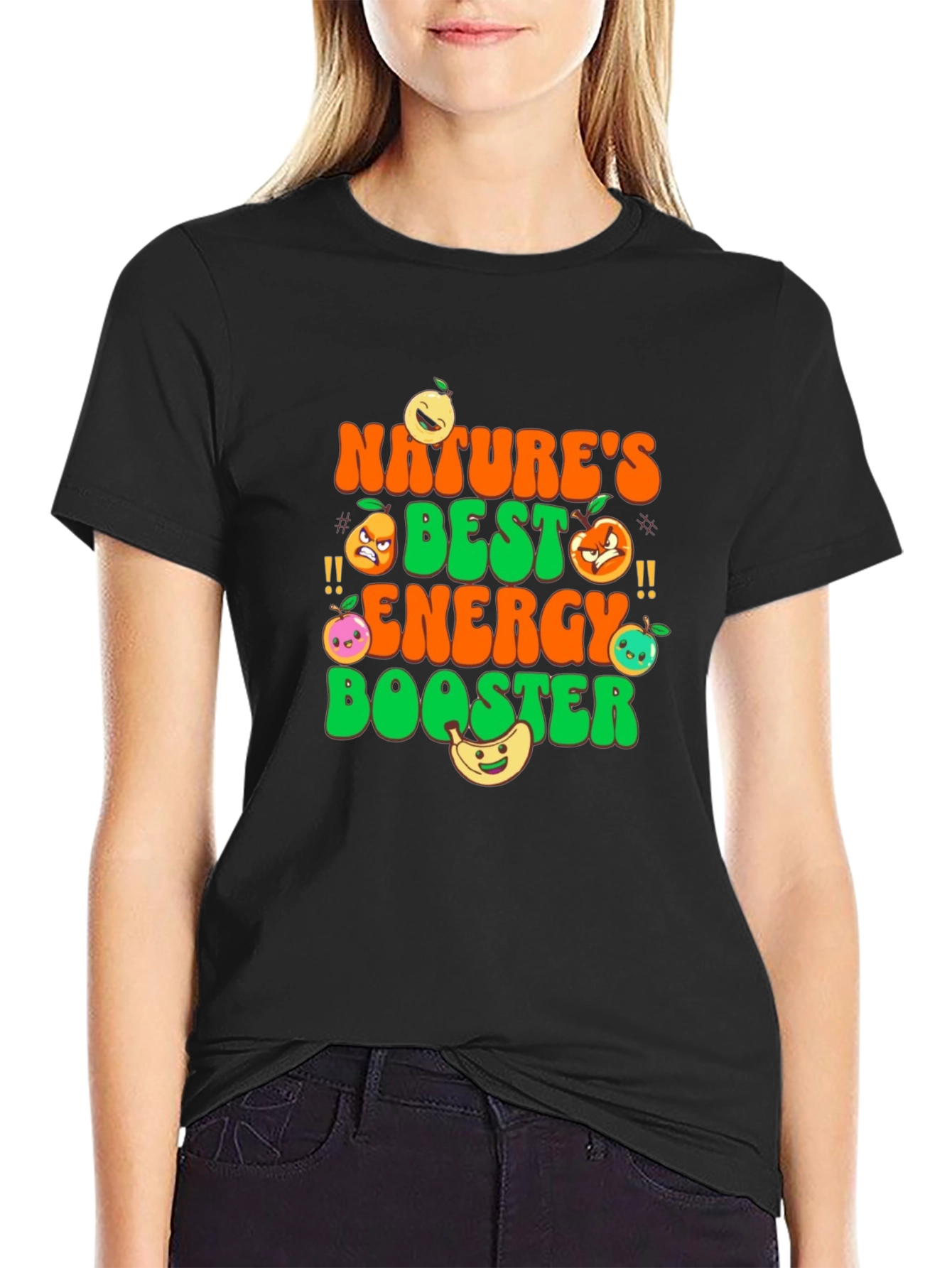 Black Nature's Best Energy Booster Graphic Tee view 2