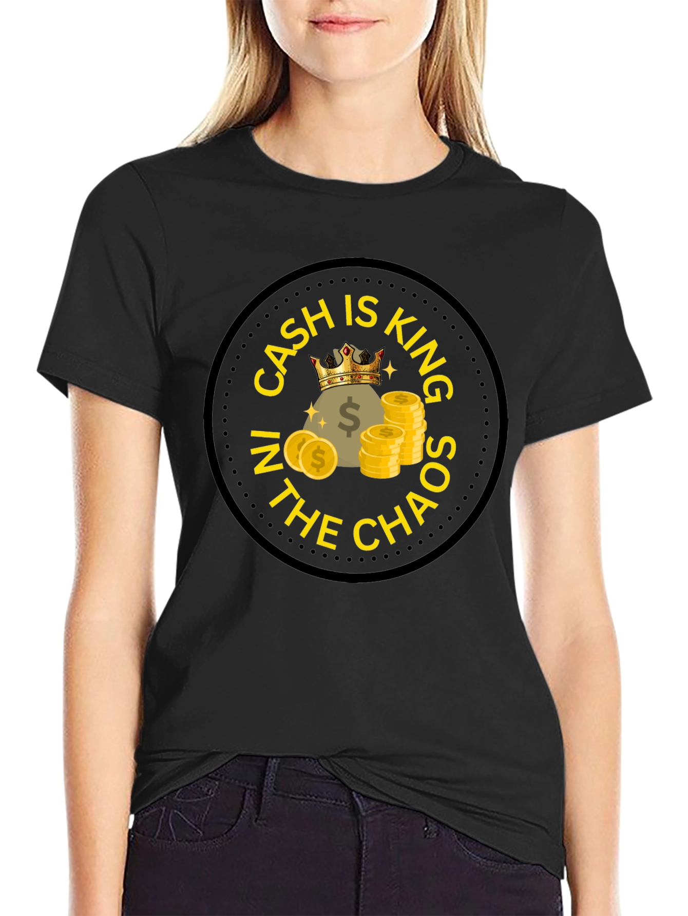 Black Cash is King T-Shirt view 2