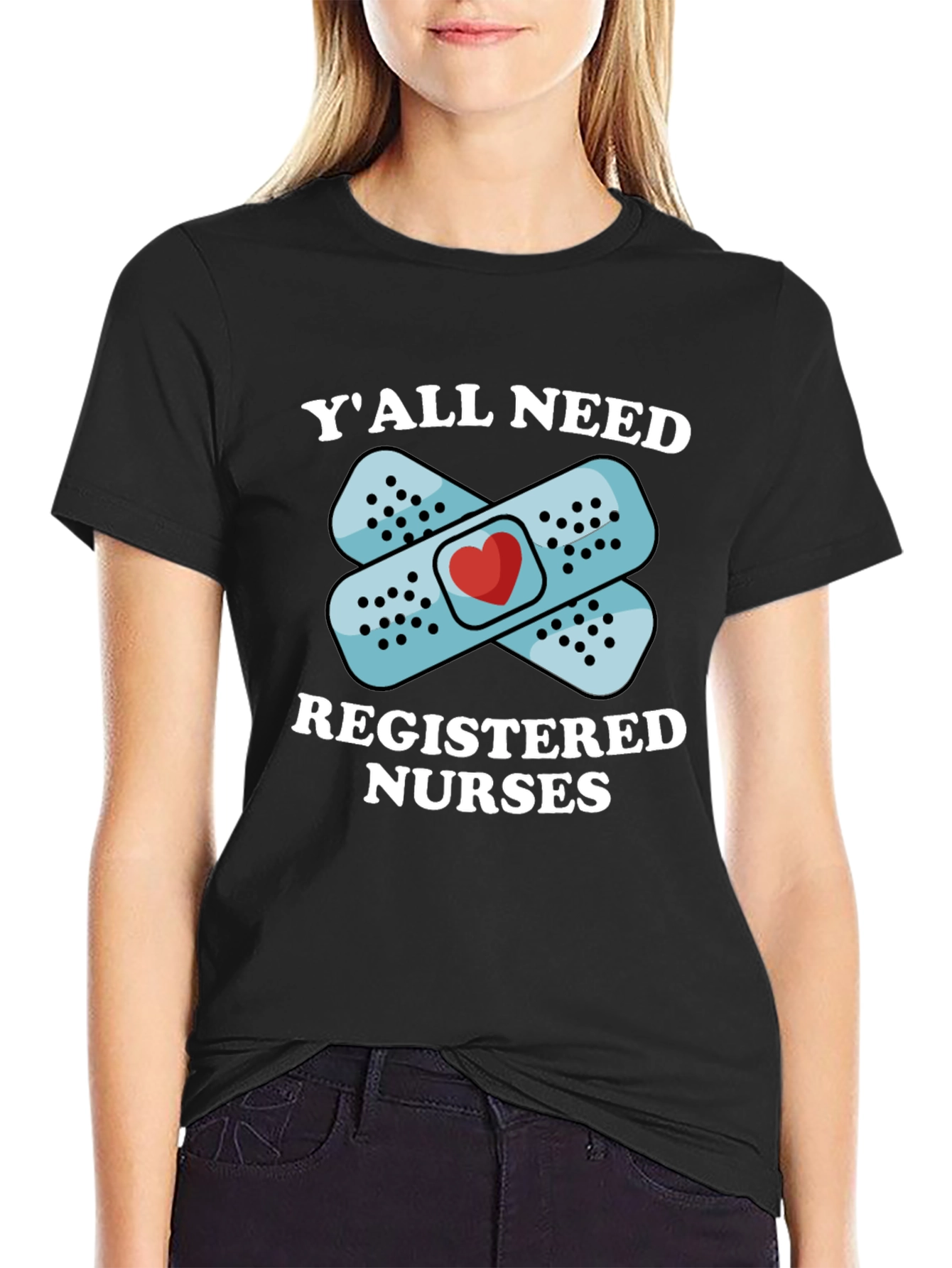 Black Y'all Need Registered Nurses T-Shirt view 2