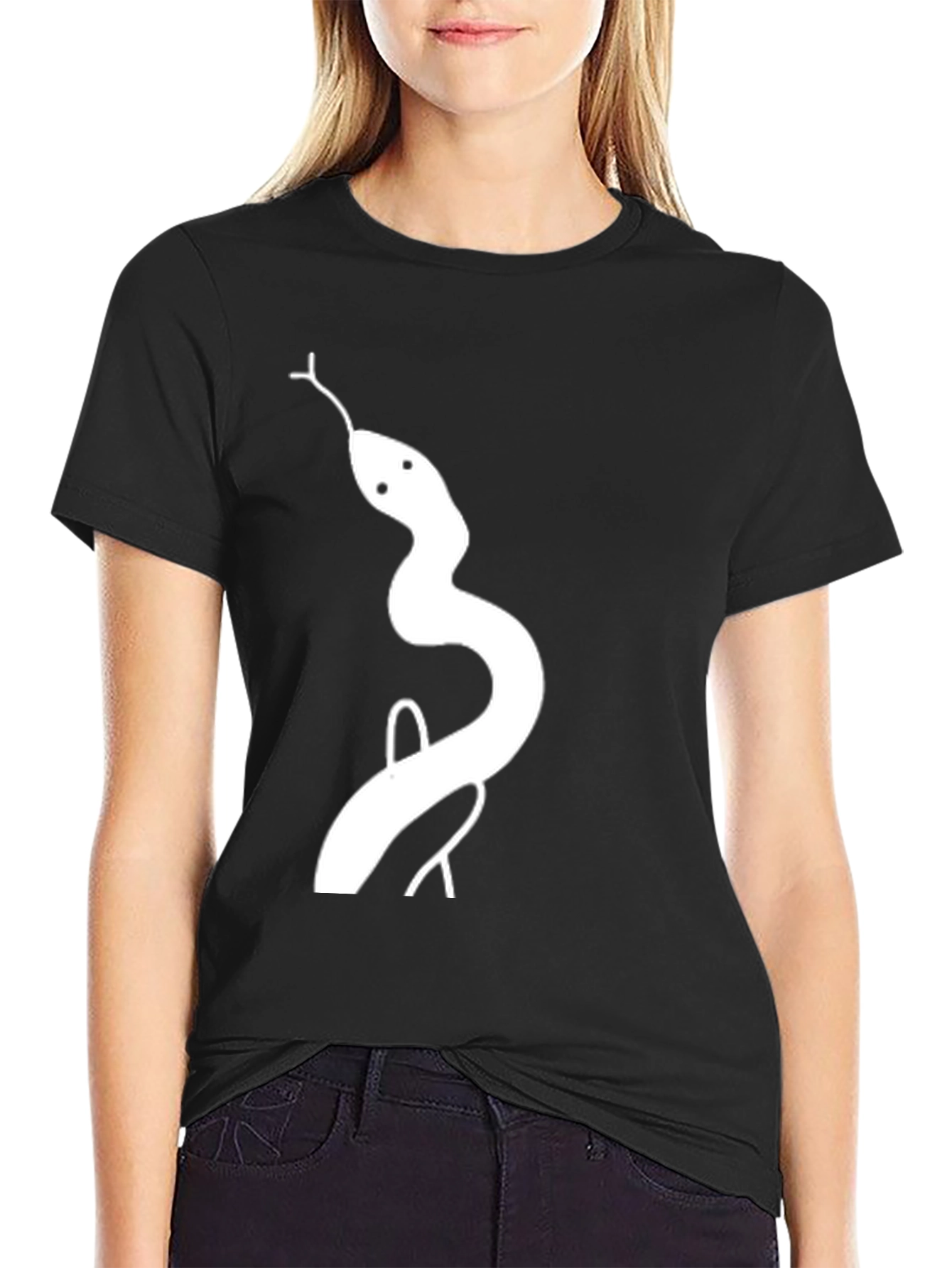 Black Snake Graphic Tee - Men's Black T-Shirt view 2