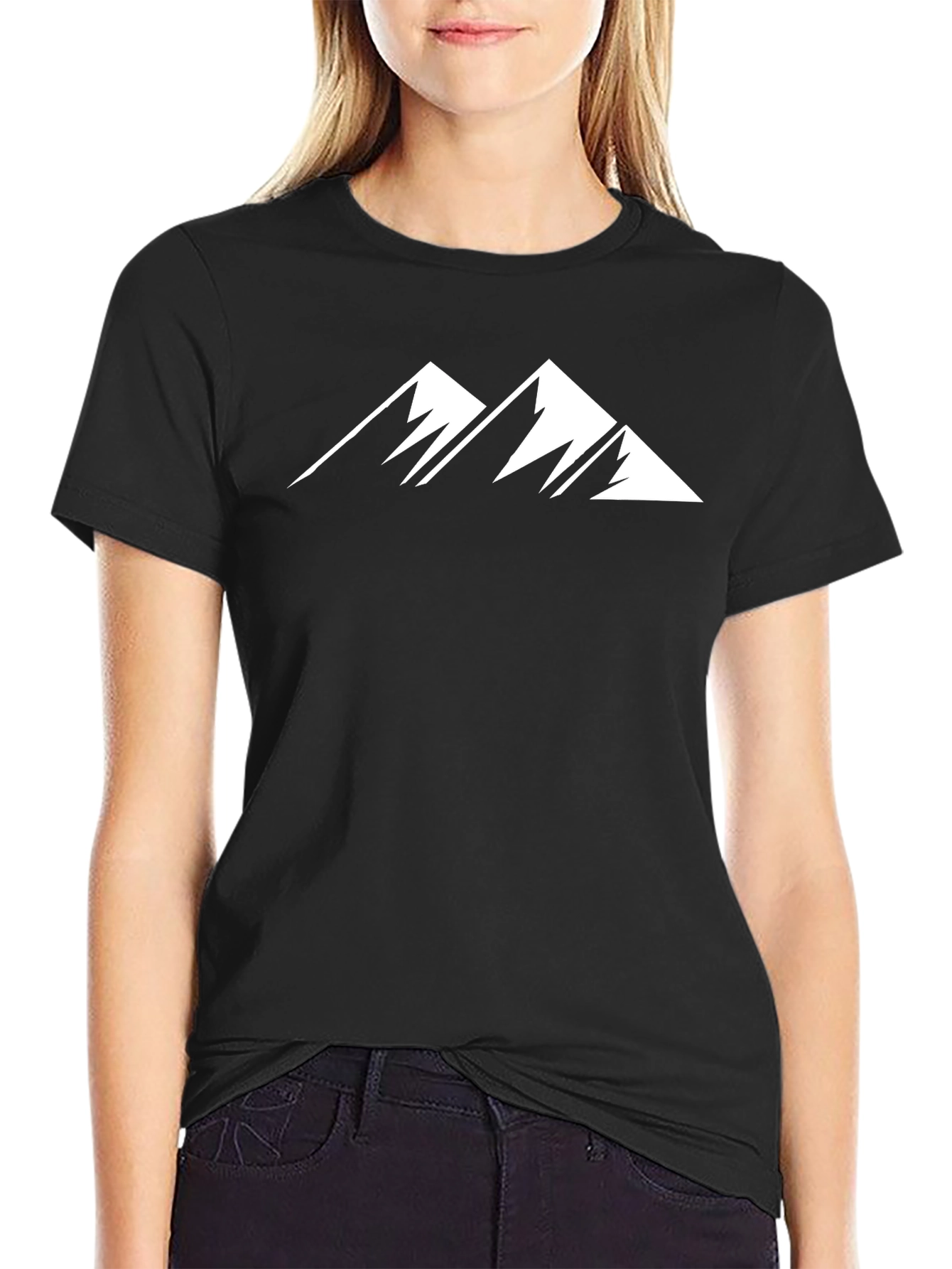 Black Mountain Peak Graphic T-Shirt view 2