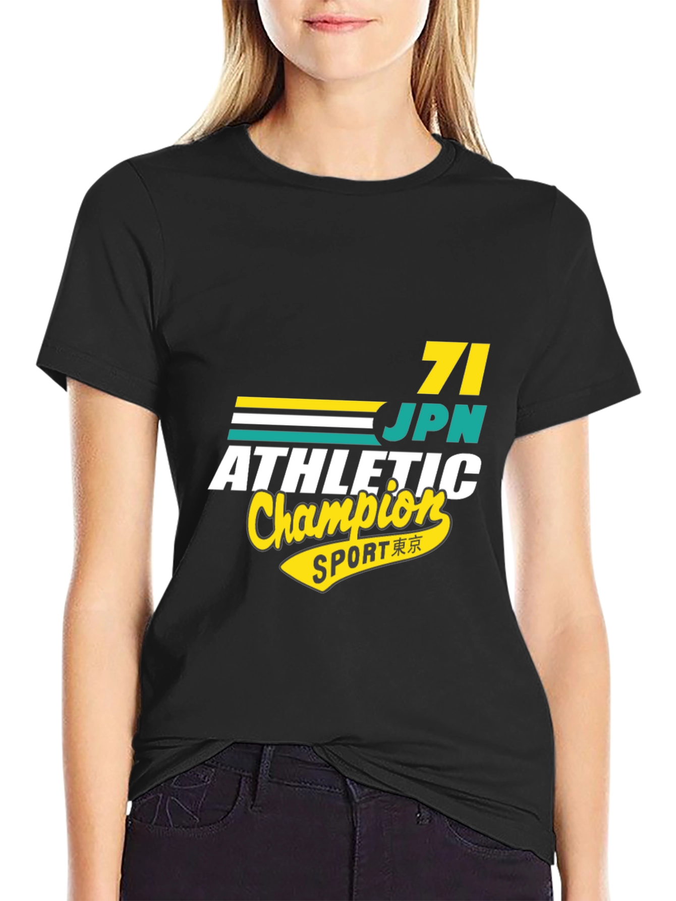 Black Athletic Champion Graphic T-Shirt view 2