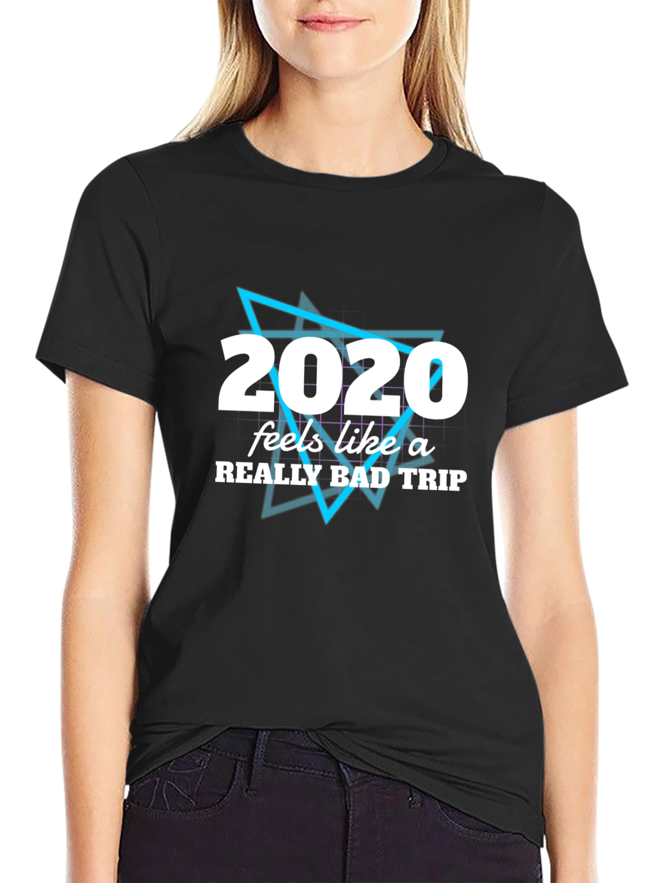 Black 2020 Bad Trip Graphic Tee - Men's Black T-Shirt view 2