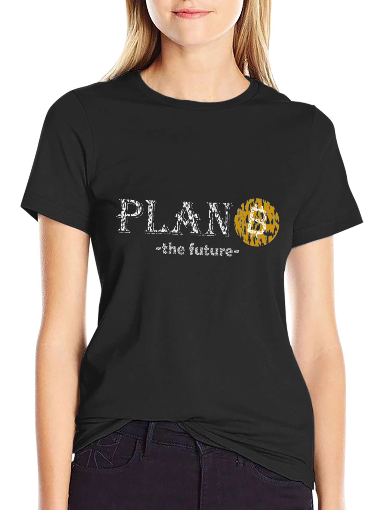 Black Plan B Crypto T-Shirt - Future of Finance view 2